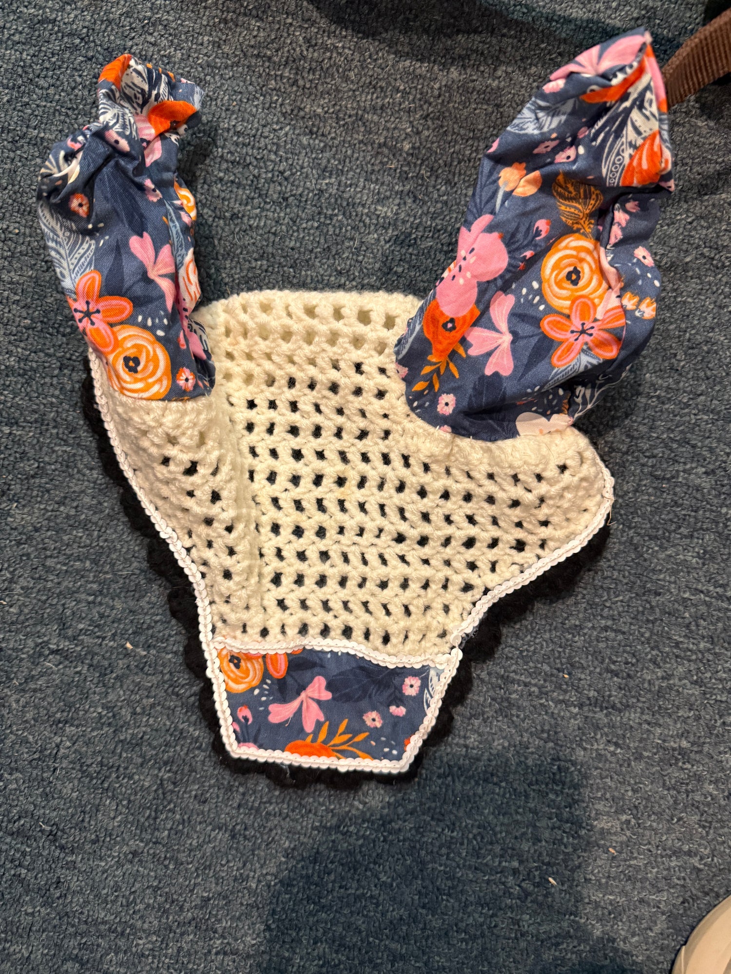 White Flower Fly Bonnet