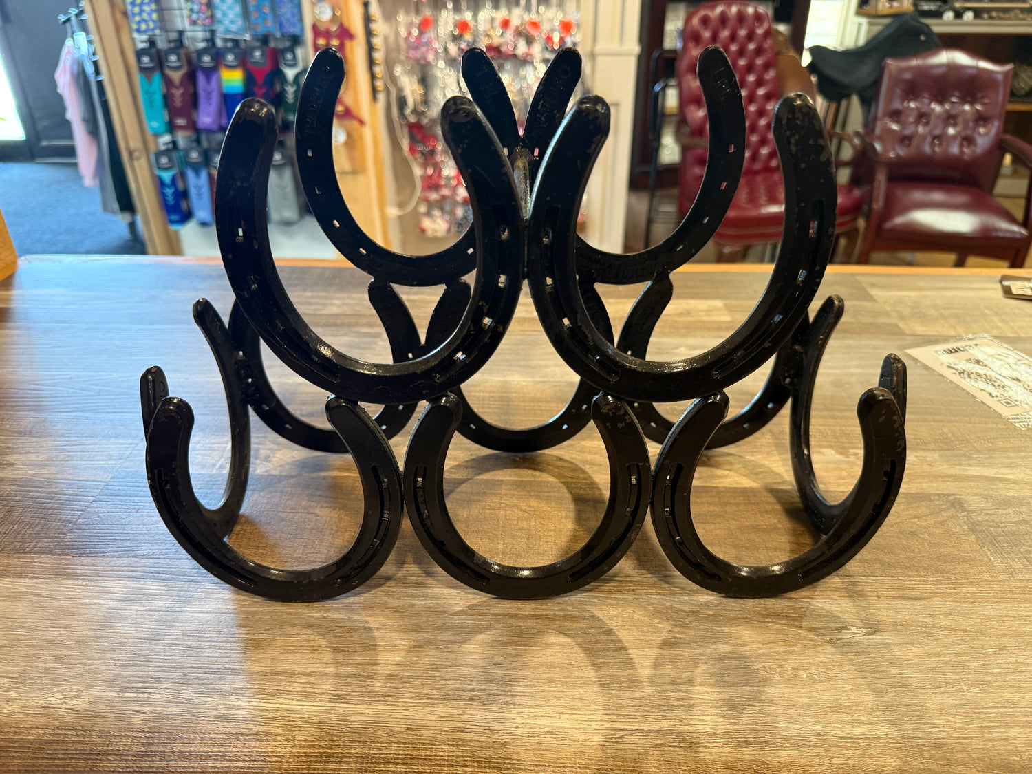 Horse Shoe Wine Rack