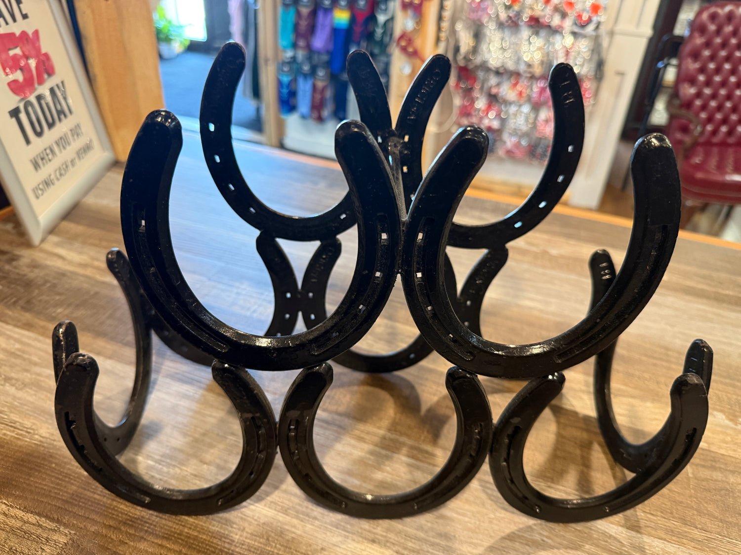 Horse Shoe Wine Rack