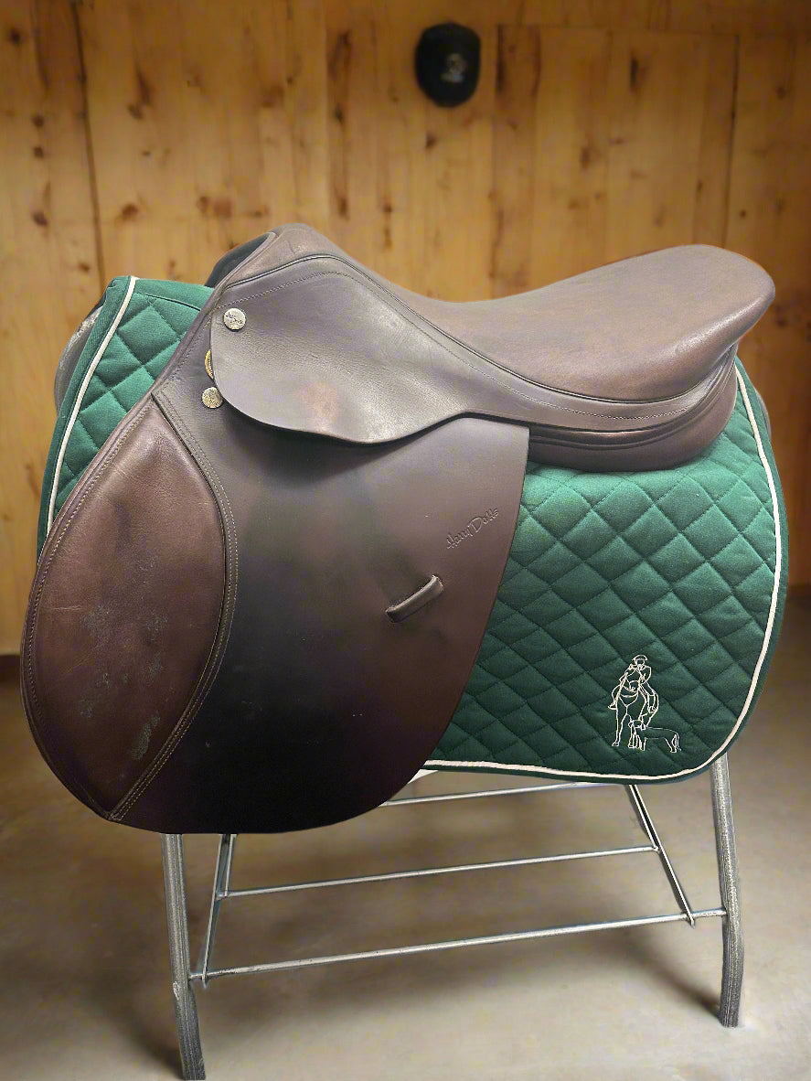 Saddle - English H/J 18" Harry Dabbs True Brit Dk Brown