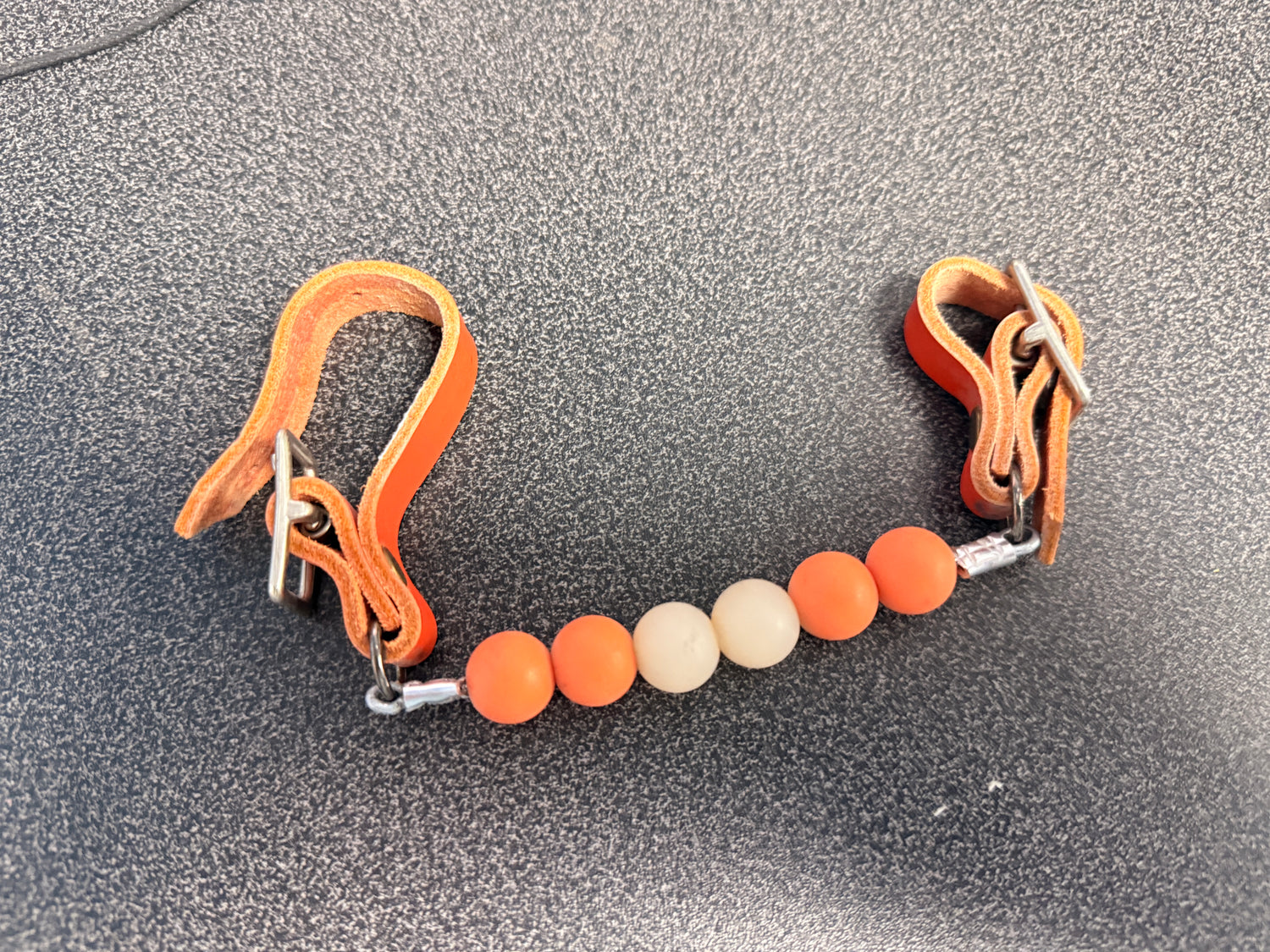 Leather and Silicone Roller curb straps
