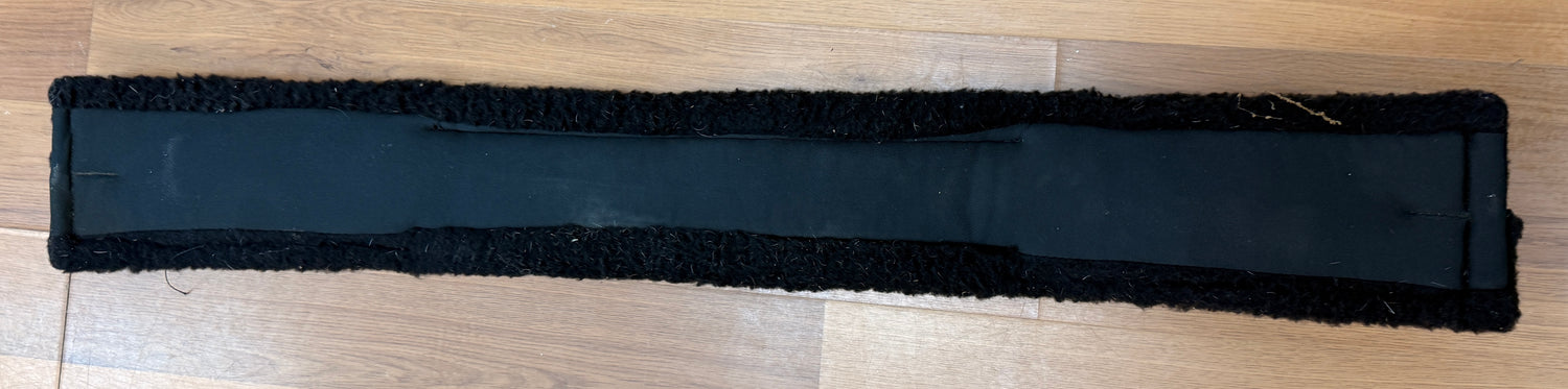 34" Lettia Black Fleece Coolmax English Girth