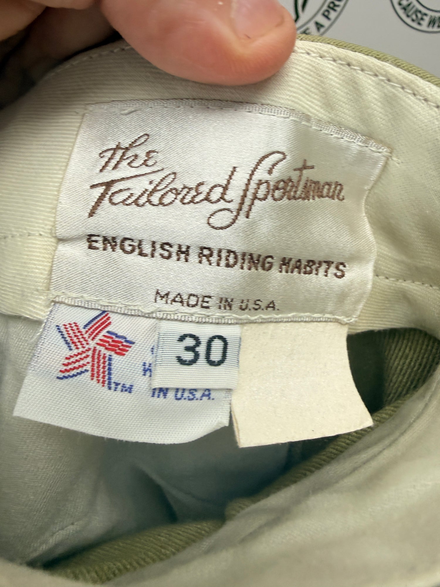 30" Women's Tailored sportsman's Breech KP Olive