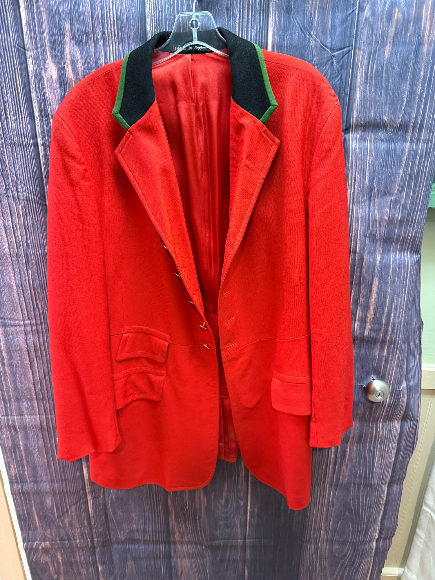 Scarlett Hunt Coat Med - Lightweight  Millbrook Hunt Colors and buttons