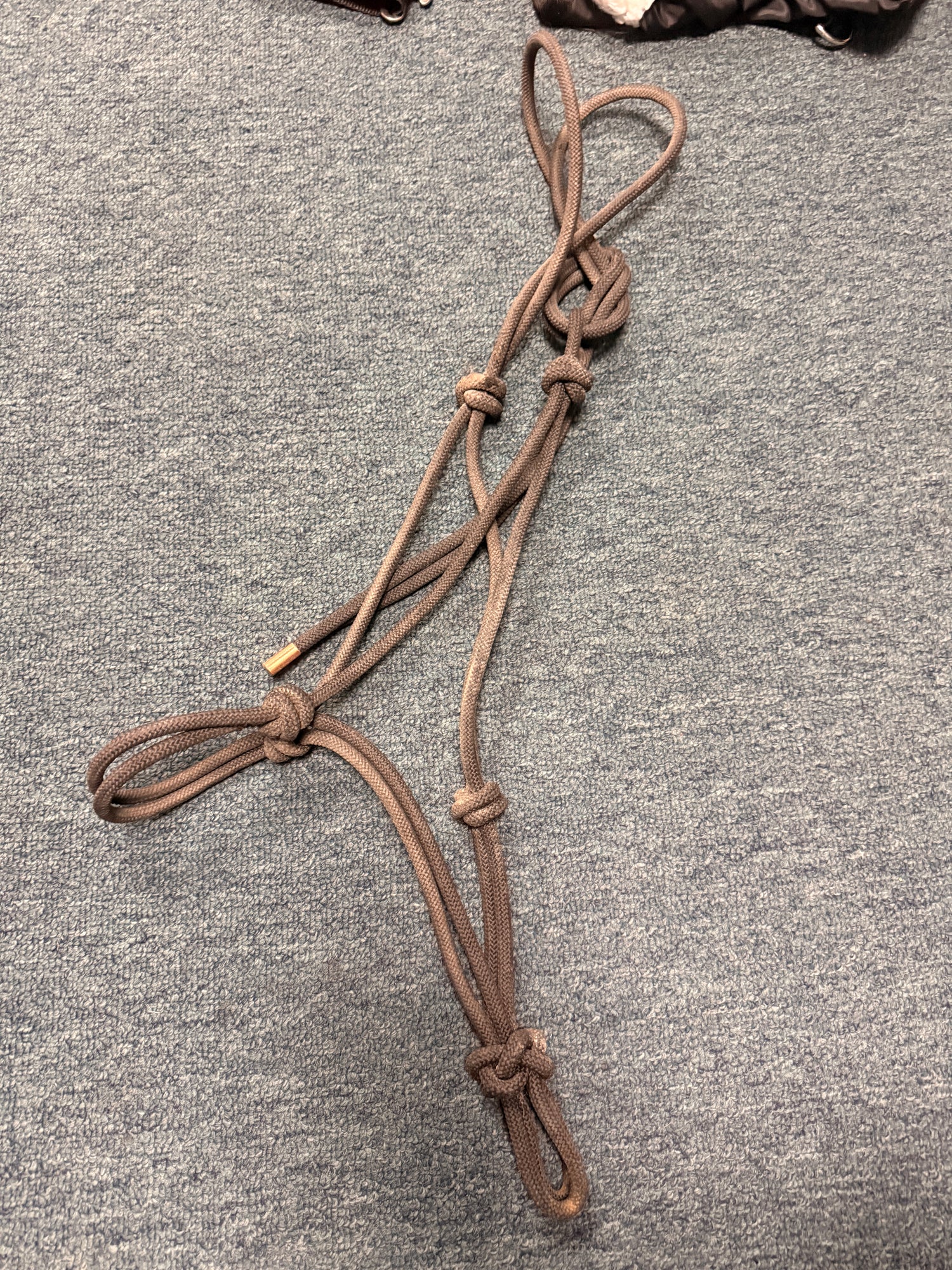 black rope halter