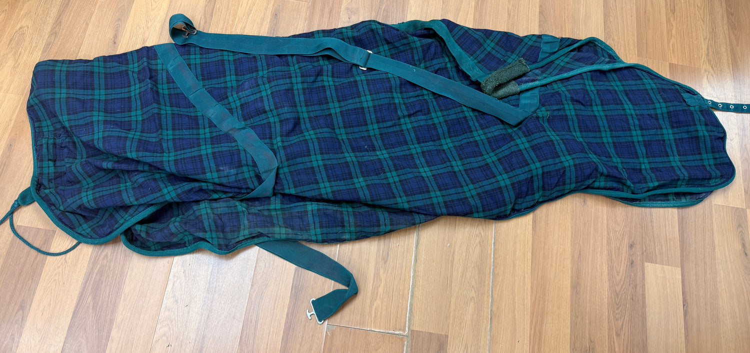 70"  Dover stable sheet Green Plaid