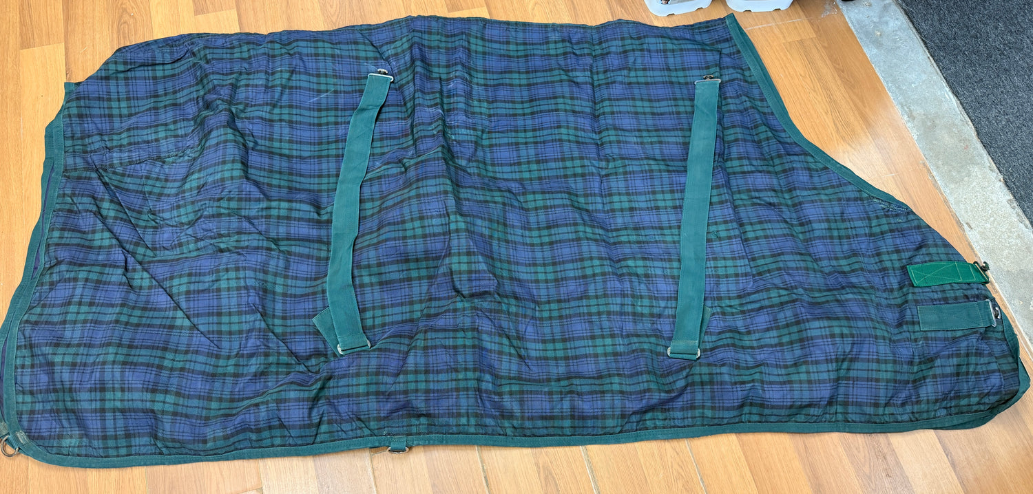 80" Waxed Horse Sheet Plaid