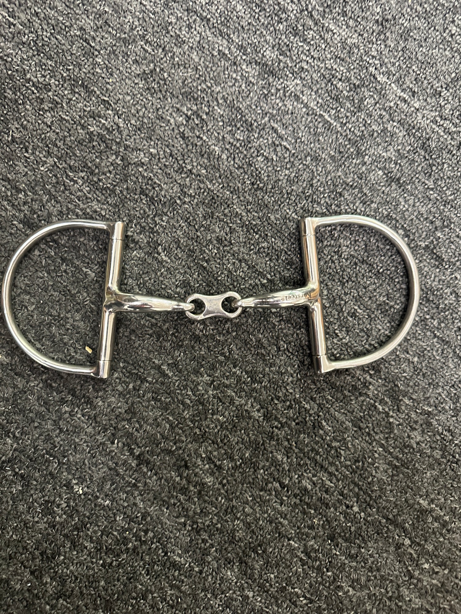 Bit - 4.75 D Ring with dog bone snaffle