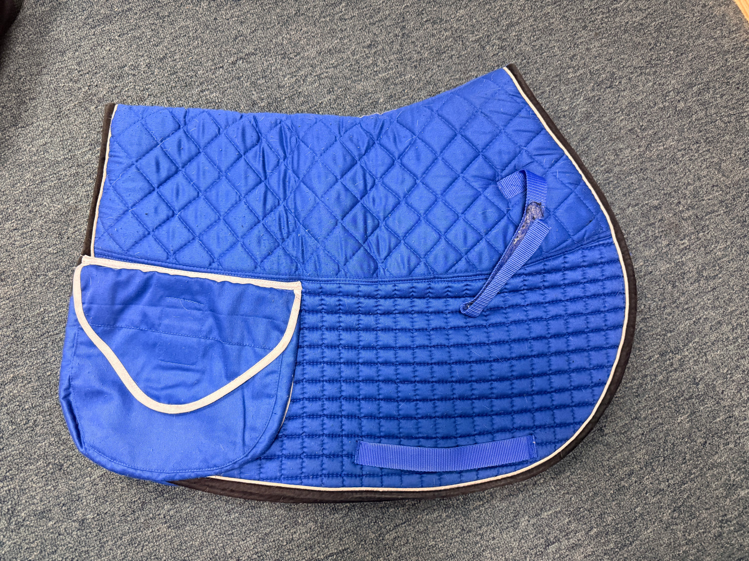 Blue AP Trail Saddle Pad with Pockets