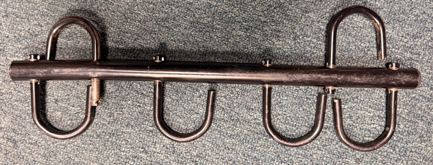 4-Hook Portable tack rack black