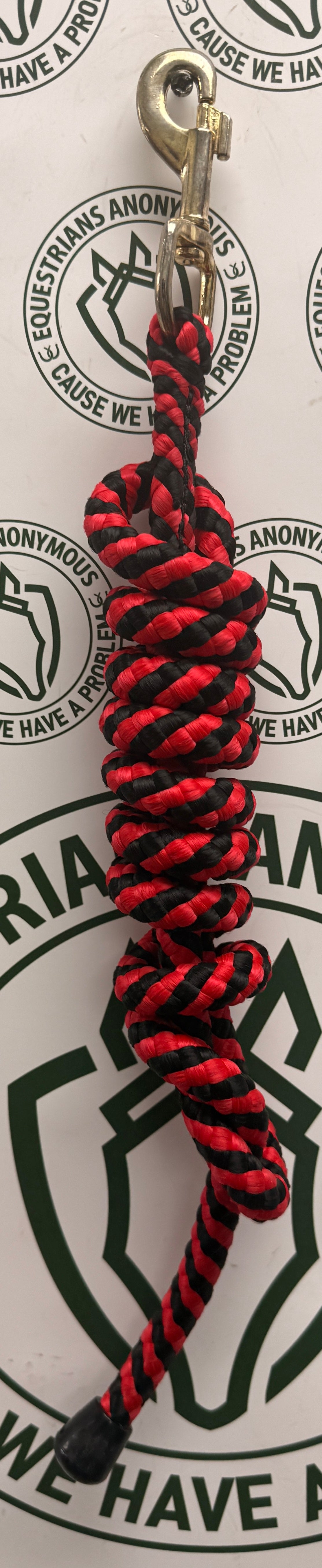 Synthetic Black and Red lead rope 6ft