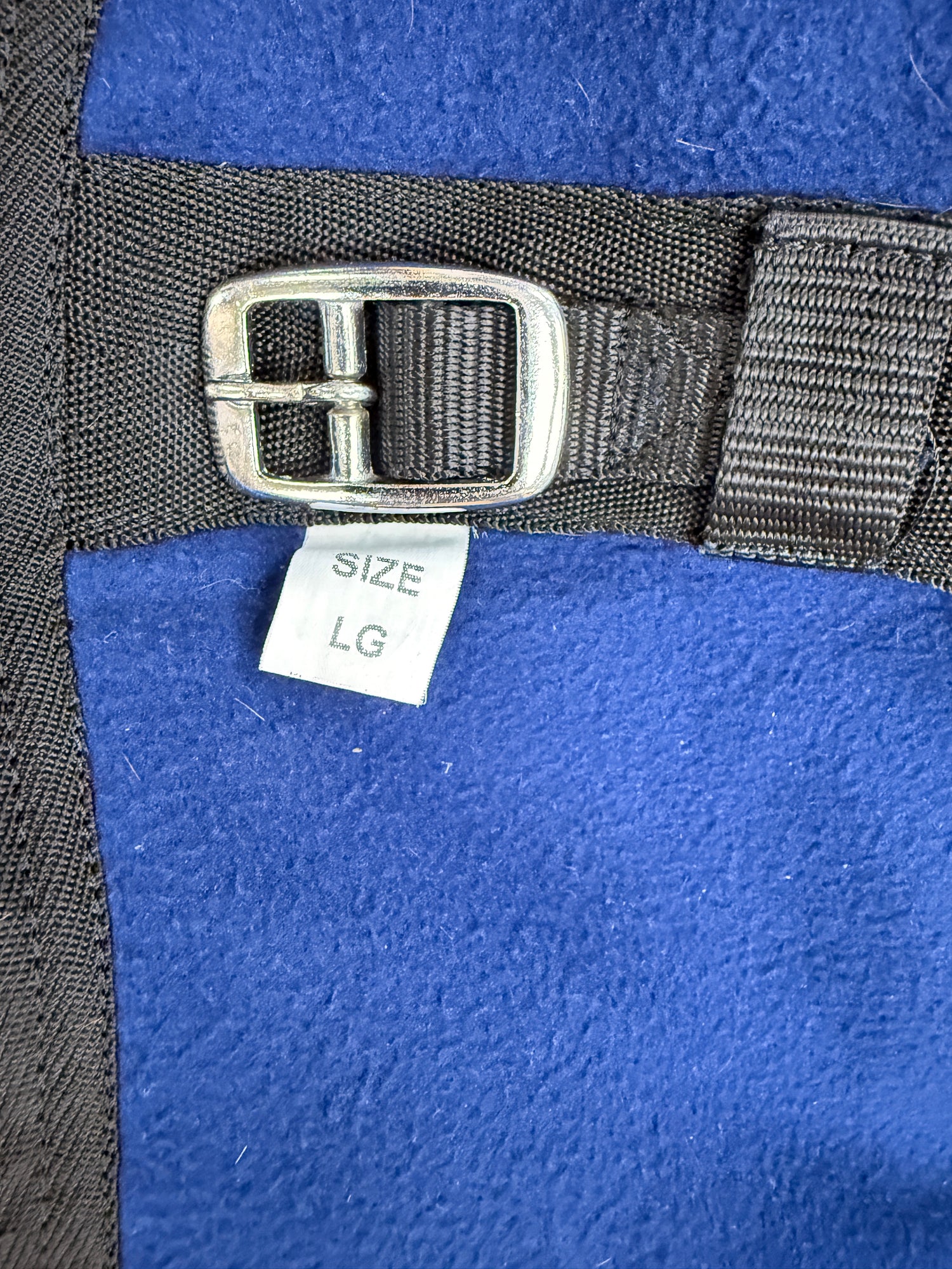Large Blue Polar Fleece Cooler