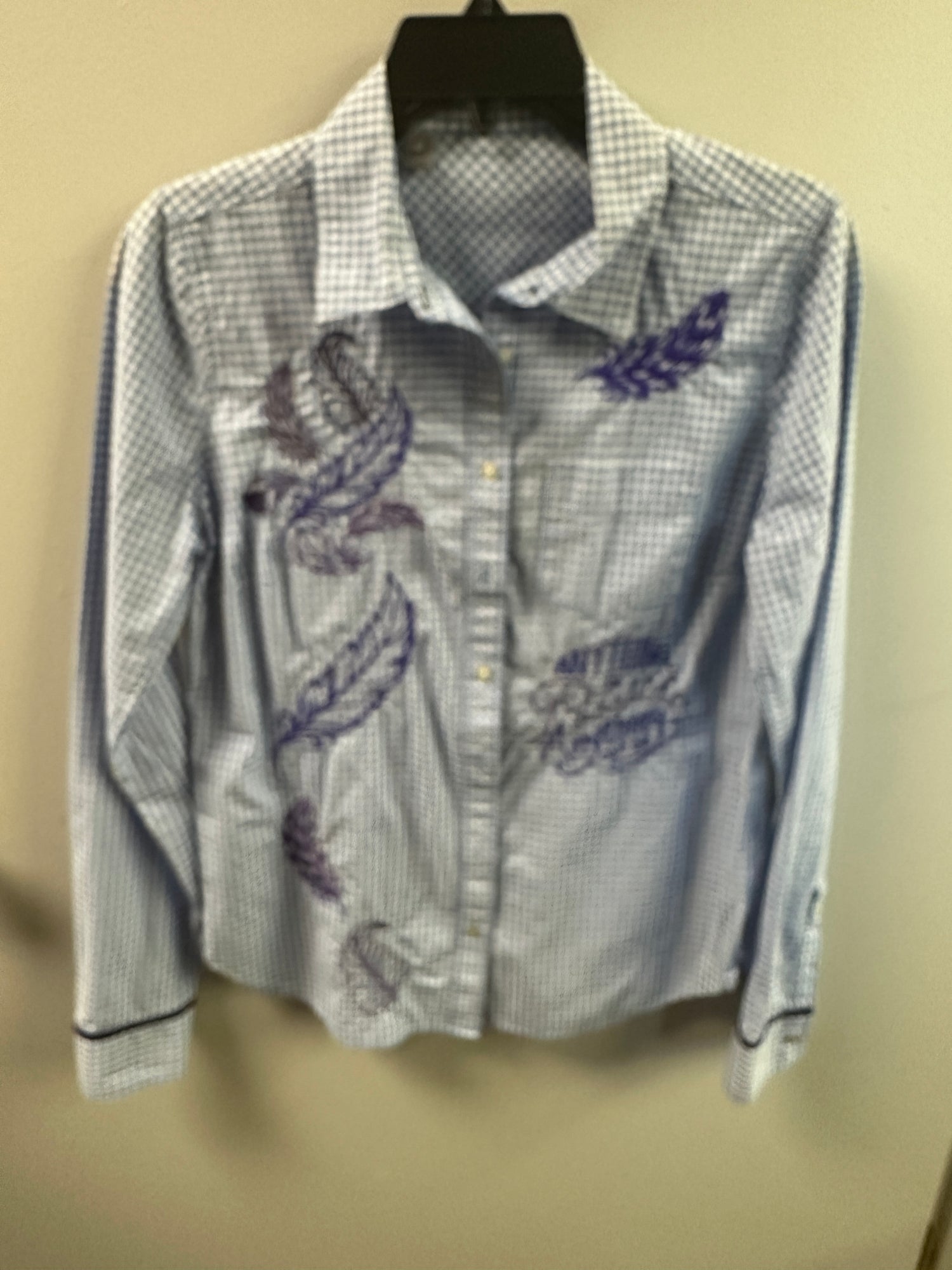 Med Women's Blue Check Shirt