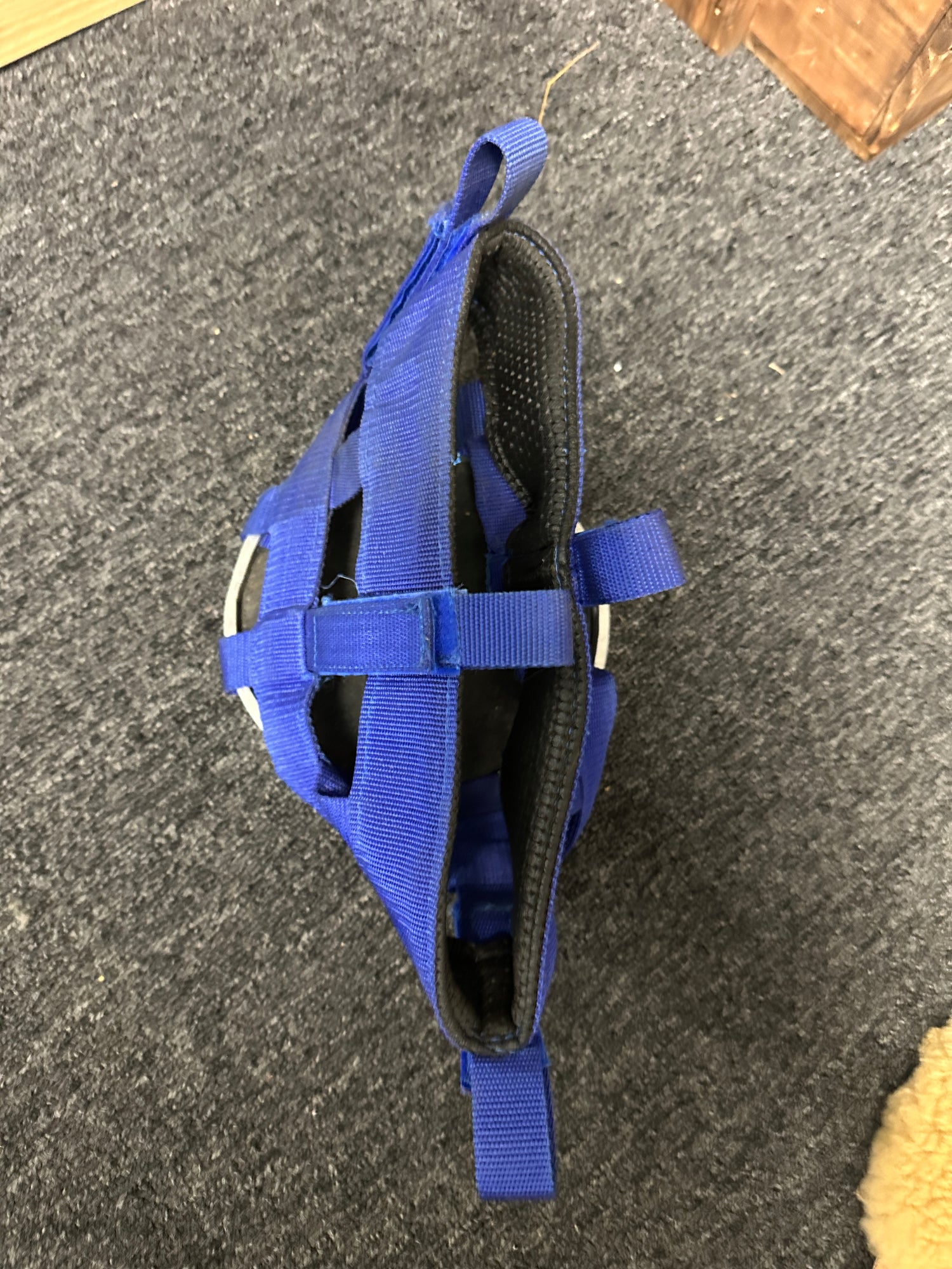 Metal and nylon Horse muzzle