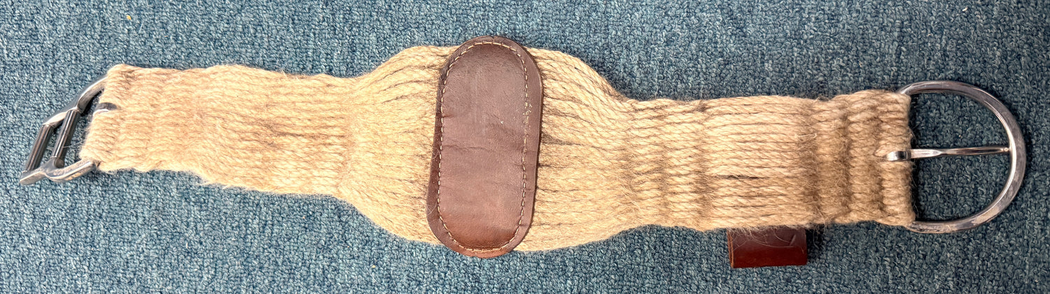 27" Weaver Western Cinch with Mohair and Leather