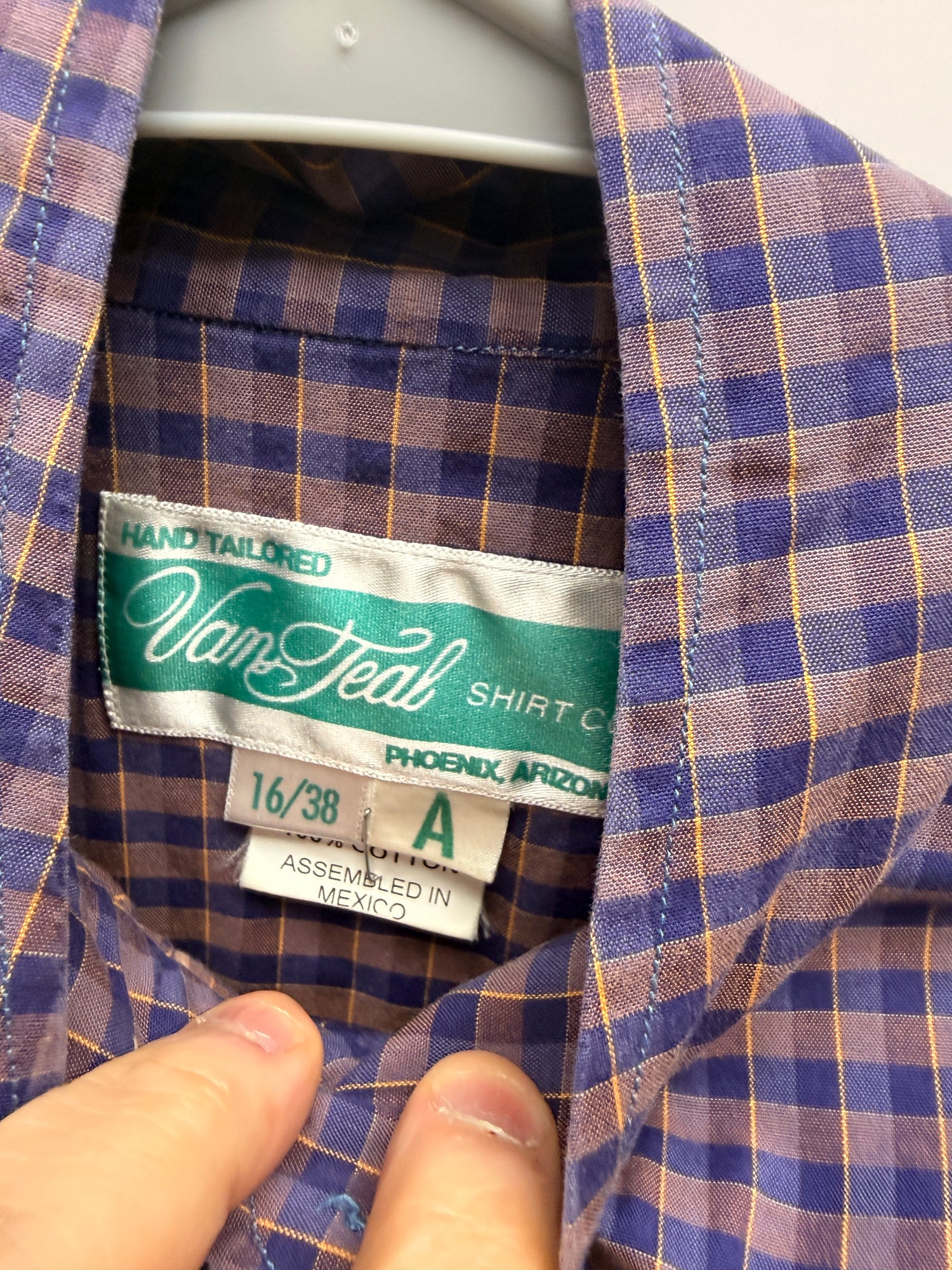 16 Women's Van Teal Show Shirt Plaid