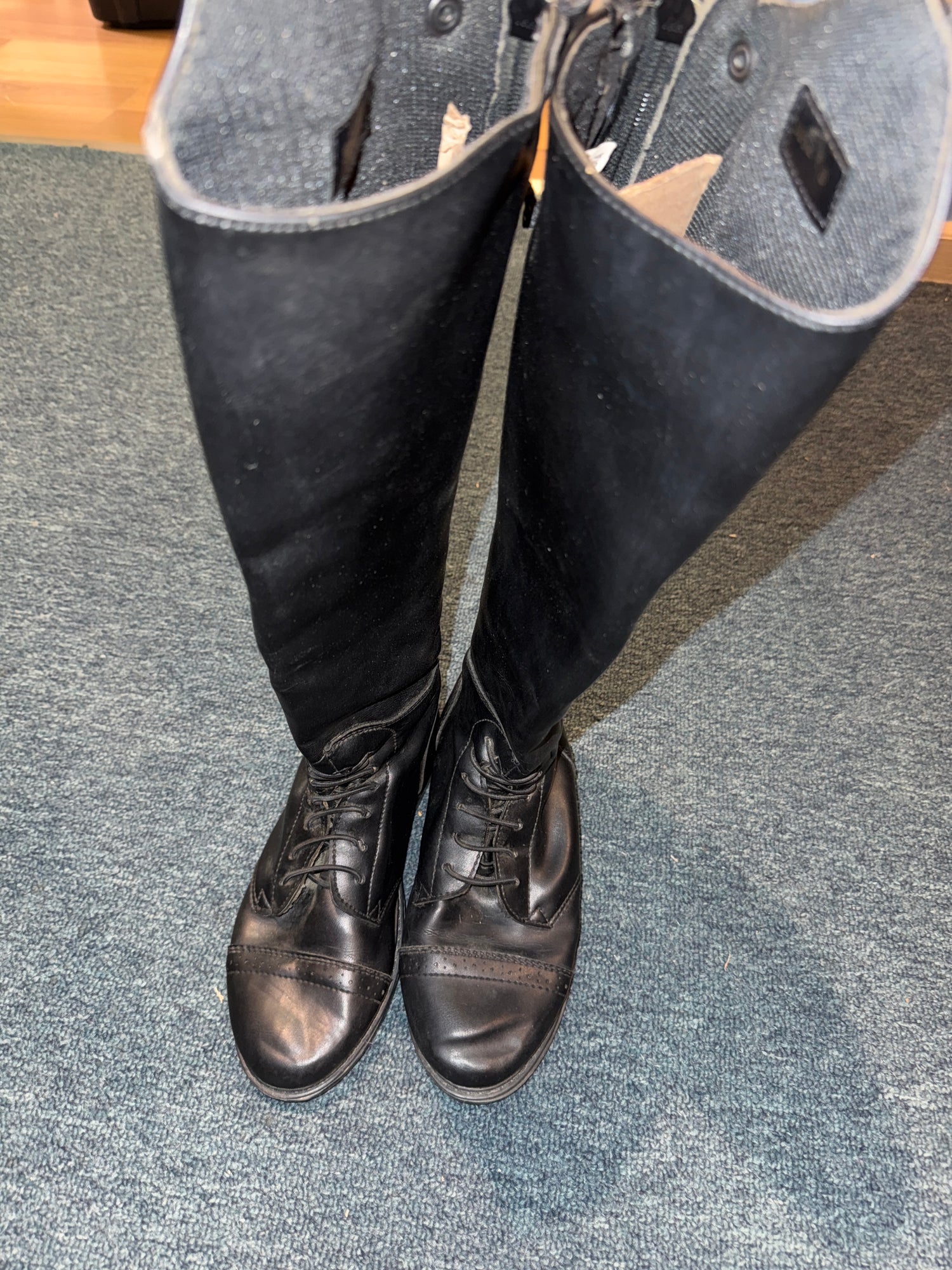 Women's Tall Field Boots Black