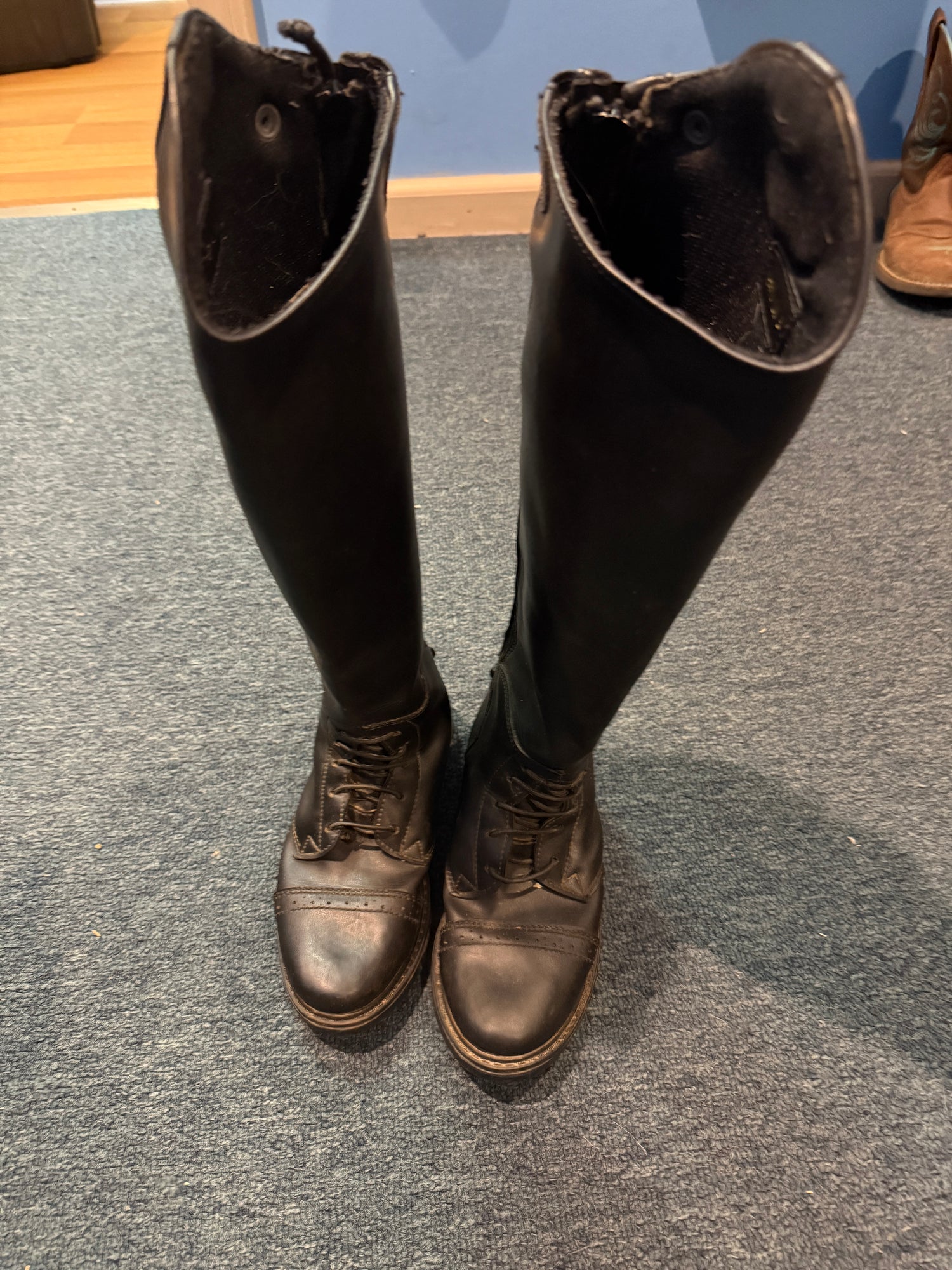 Women's Tall Field Boots Black