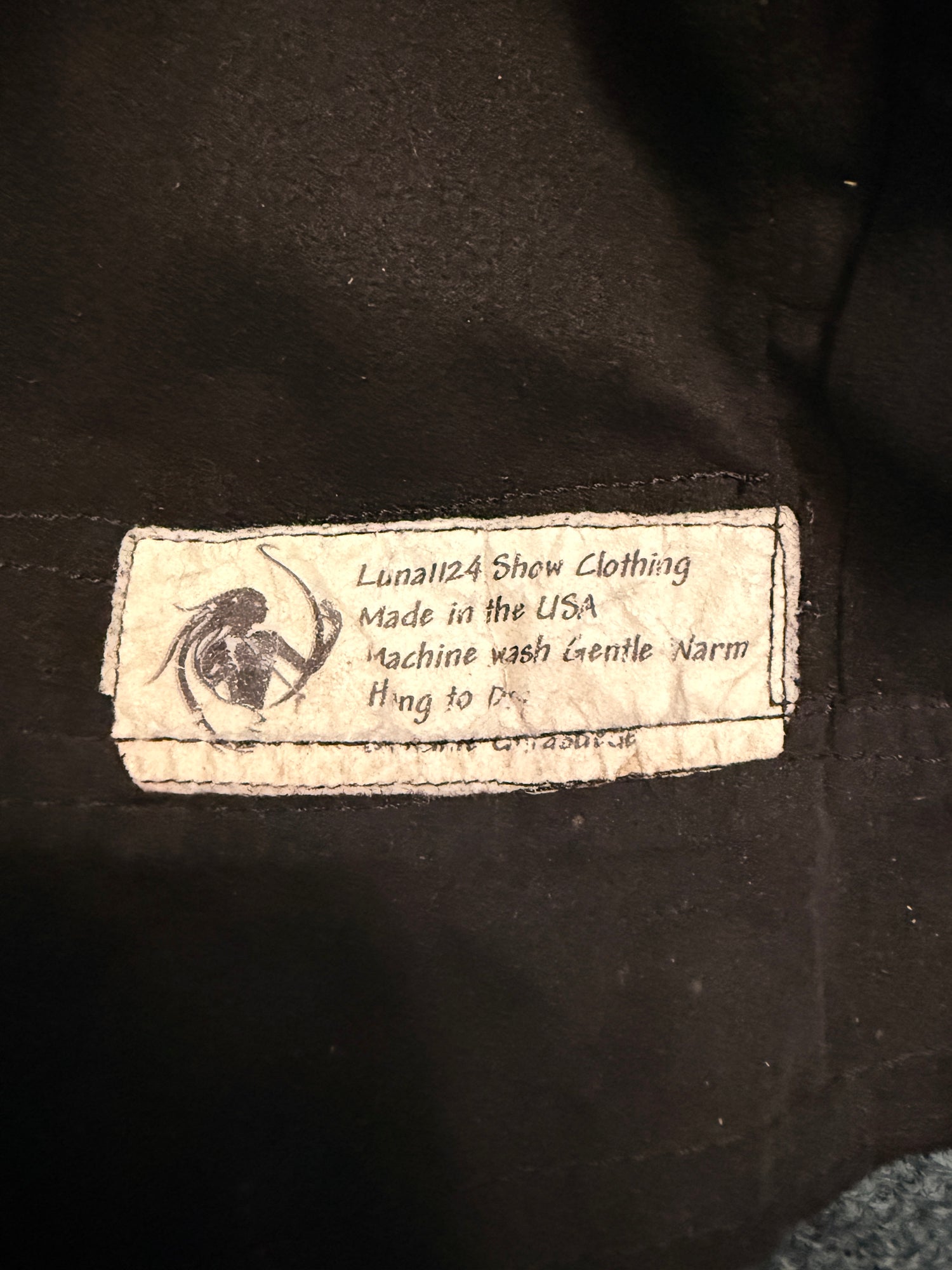 26-31" Lightweight Suede Chaps Black Scallop edge
