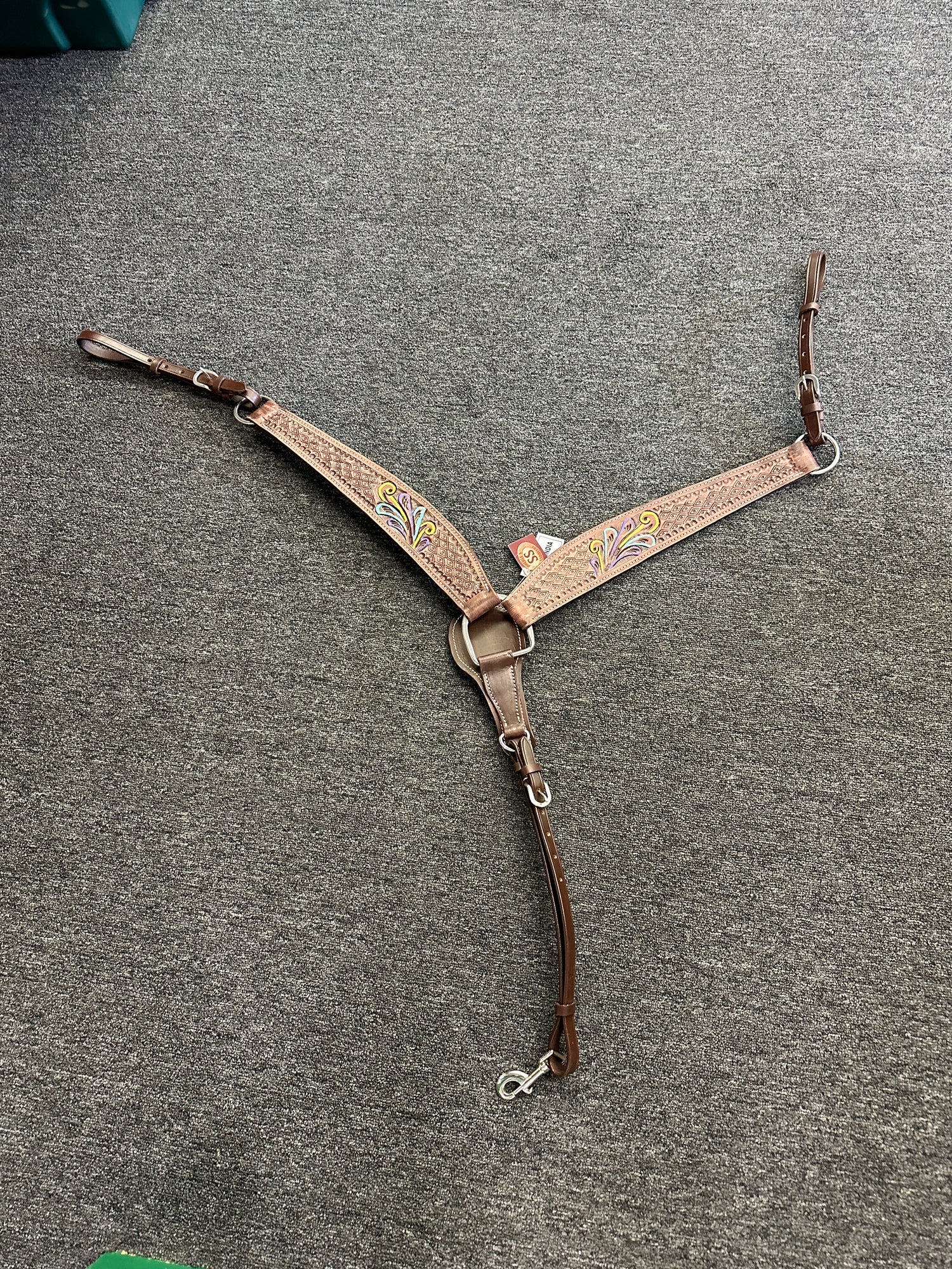 Large Western Painted Breast Collar