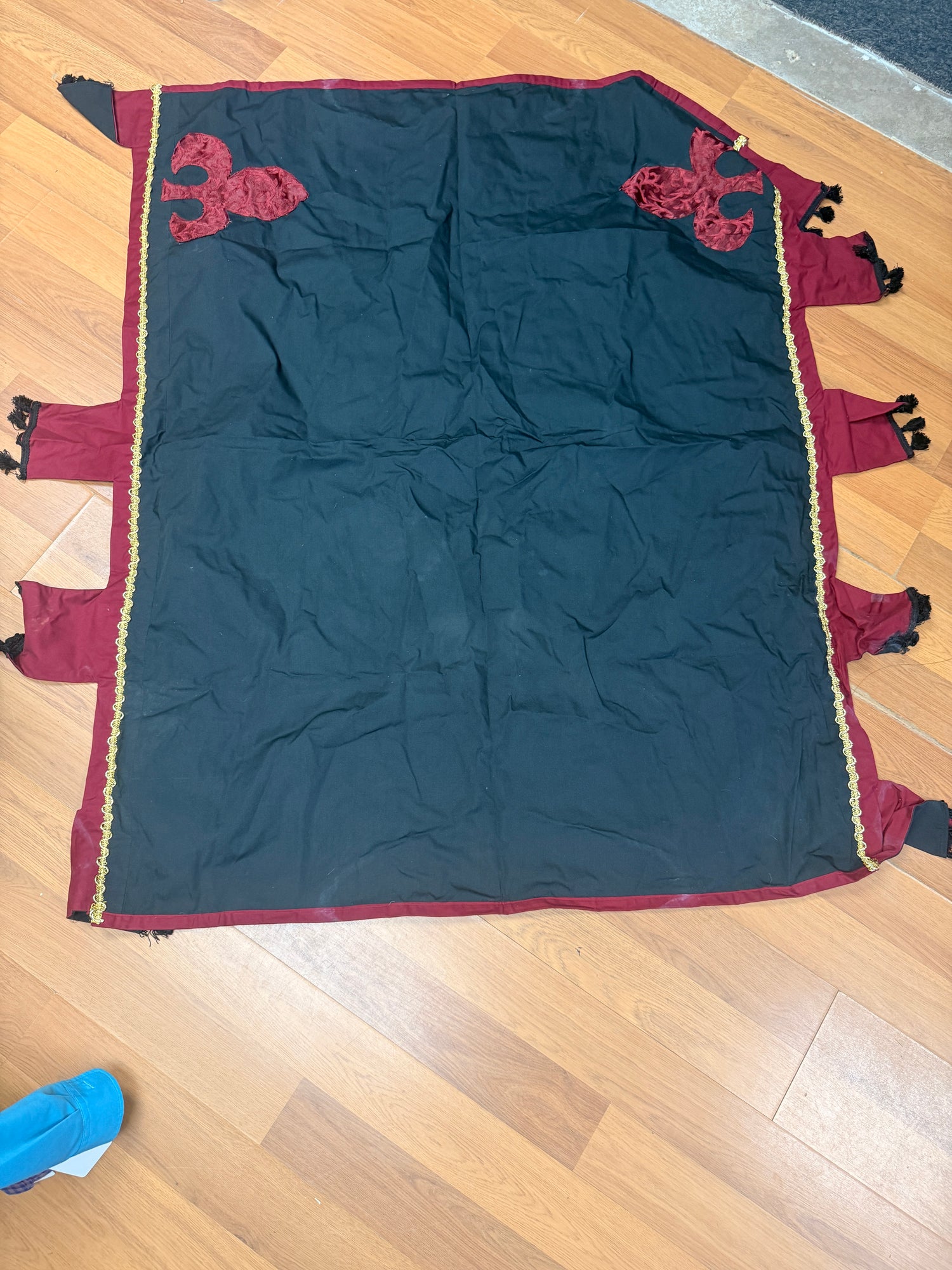 Horse Costume / Medieval garb for Horse Friesian black gold red