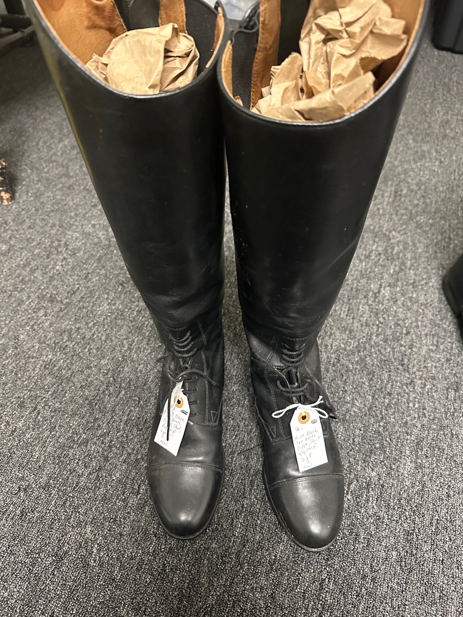 Women's Ariat Black Tall Boots Size 8