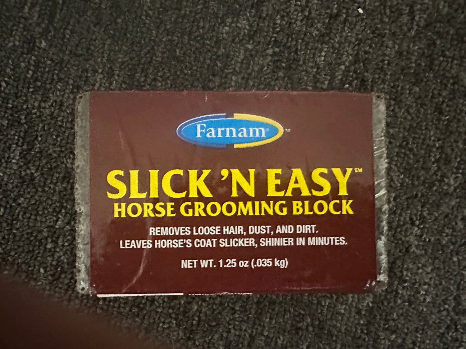 Slick 'N Easy Horse Grooming Block