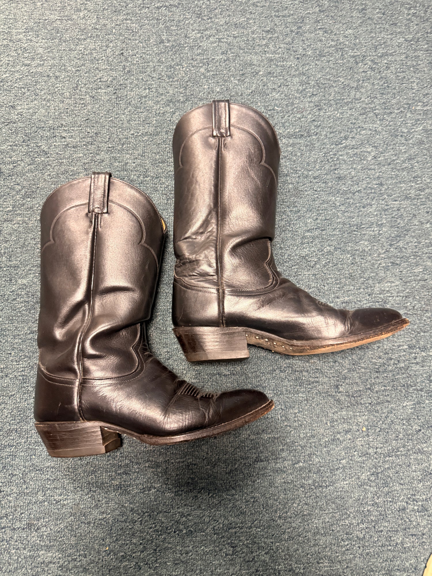 10.5D Tony Lama western boots blk