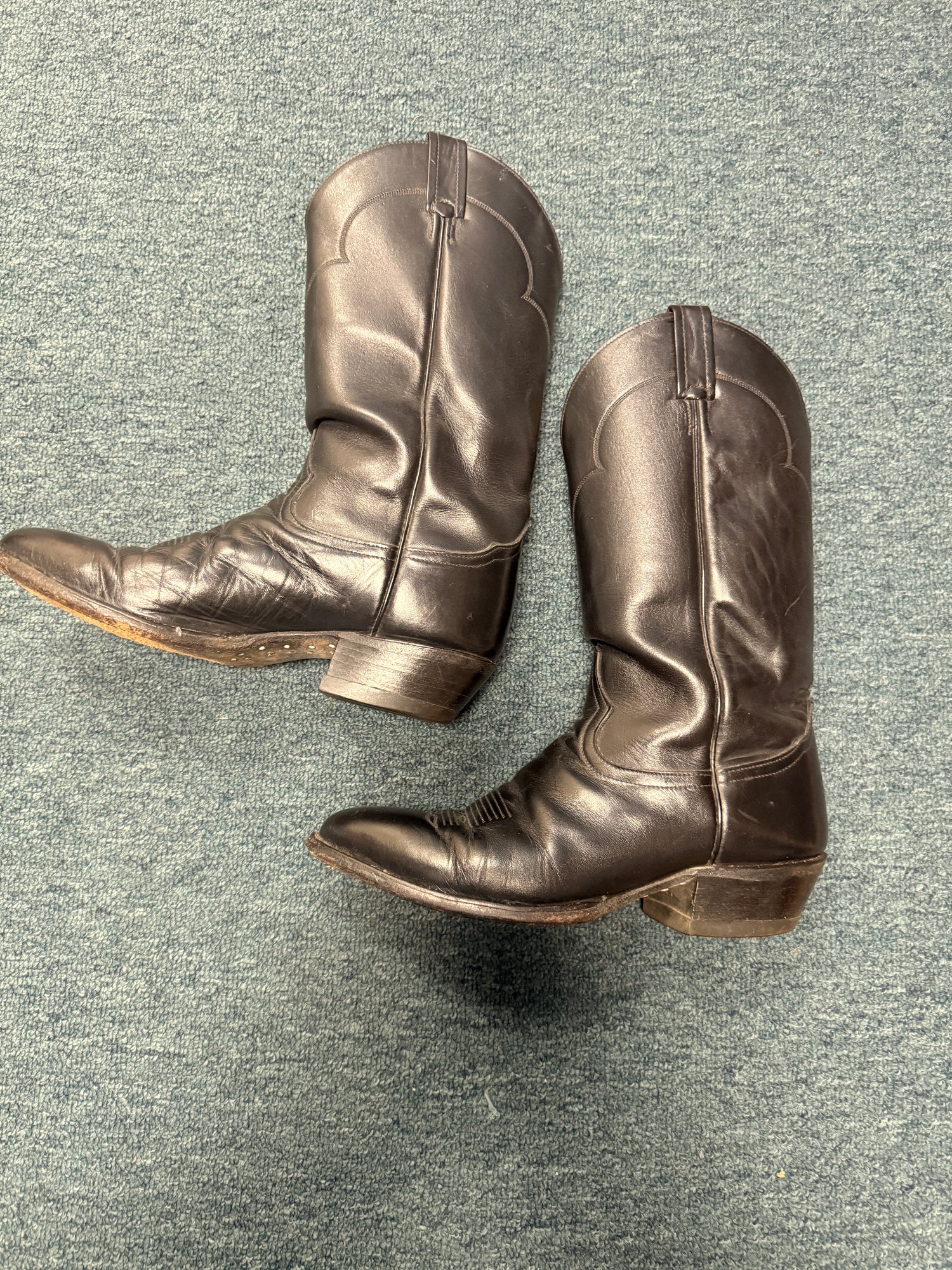 10.5D Tony Lama western boots blk