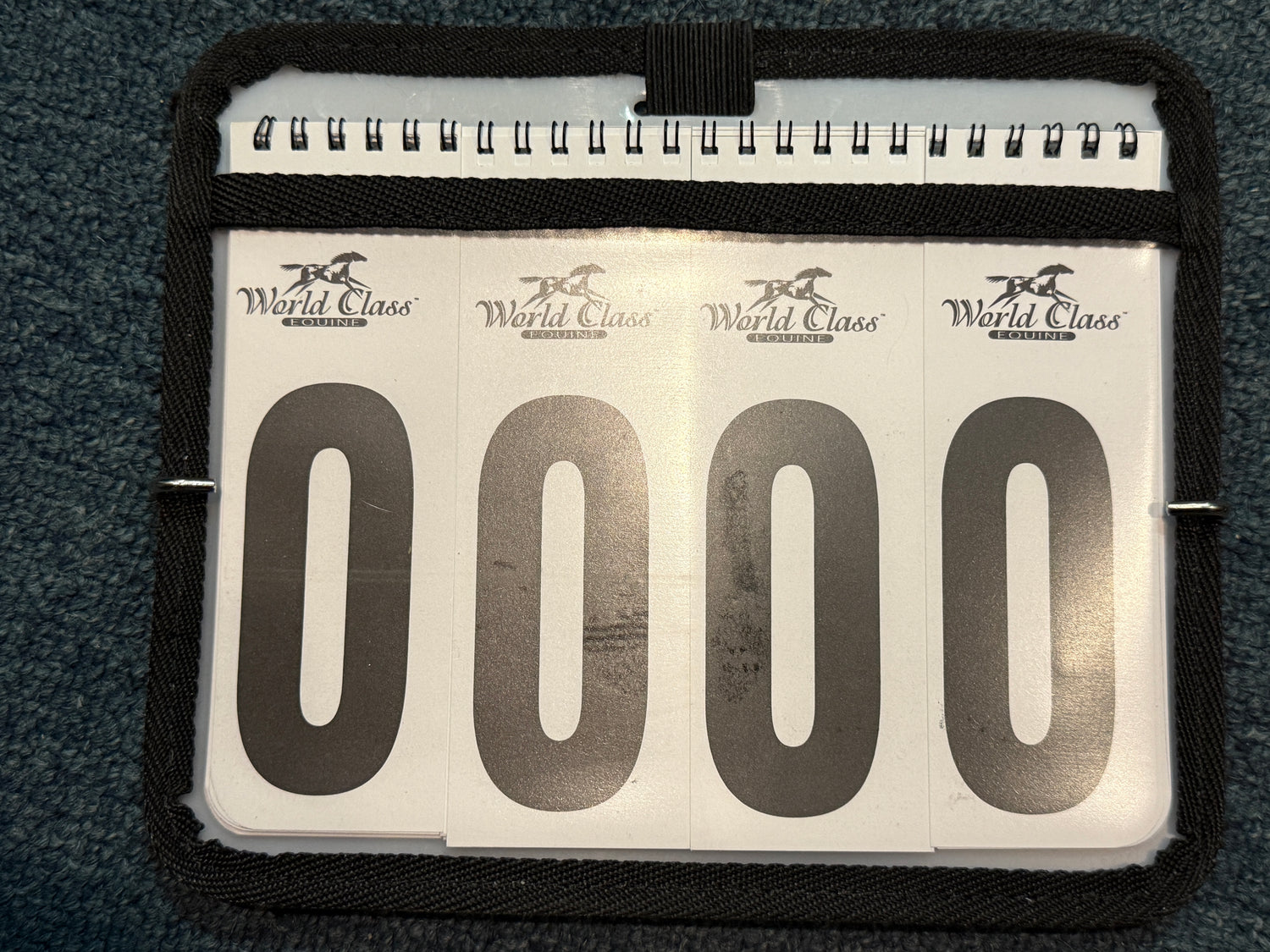 World Class Numbers for saddle pad