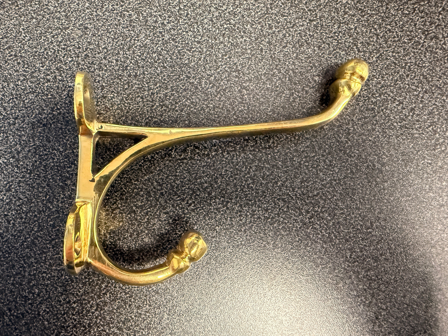 5" Brass Hook for coats or tack room