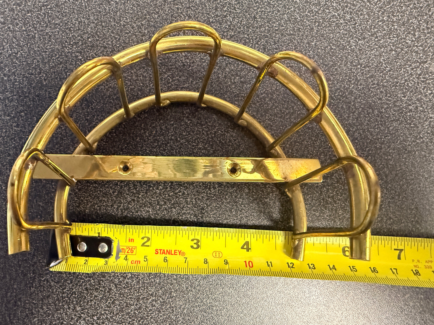 brass wall mount bridle holder