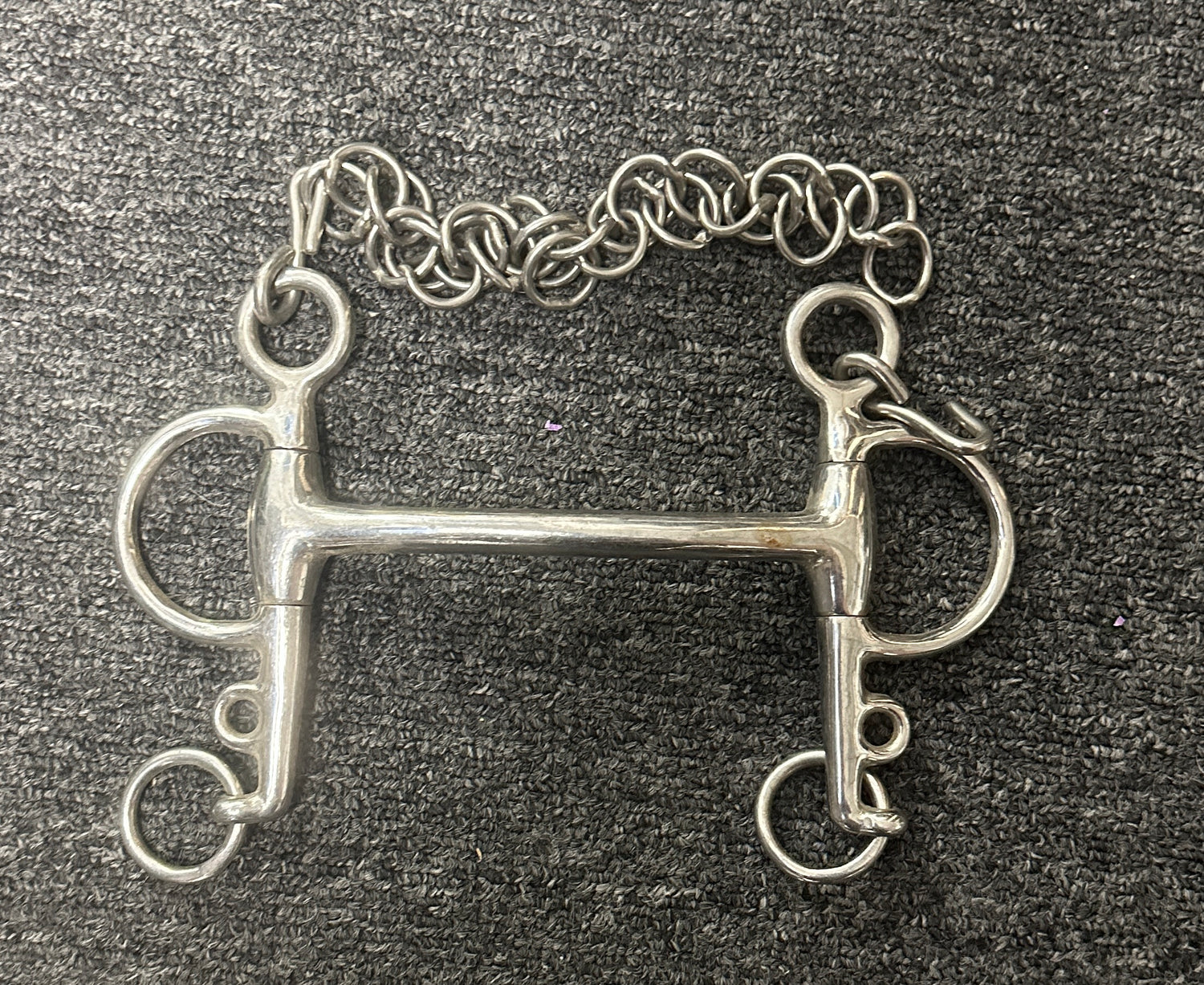 4.5" Pelham curved bar double rein
