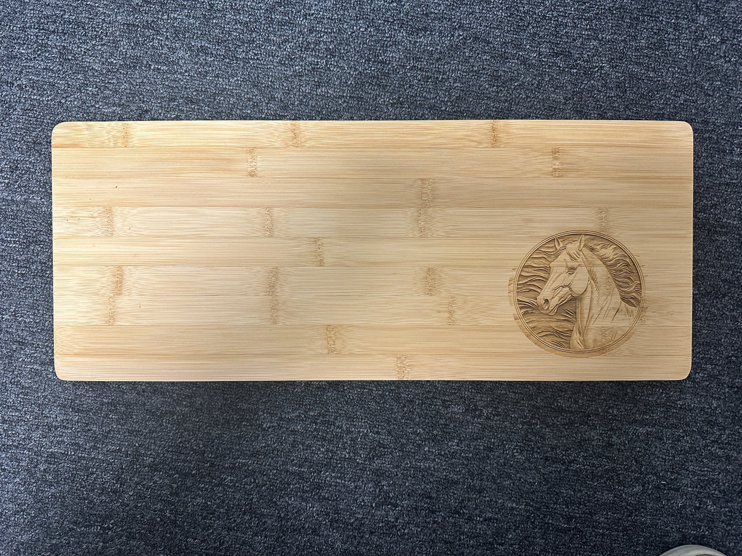 Round 3D Horse Cutting Board