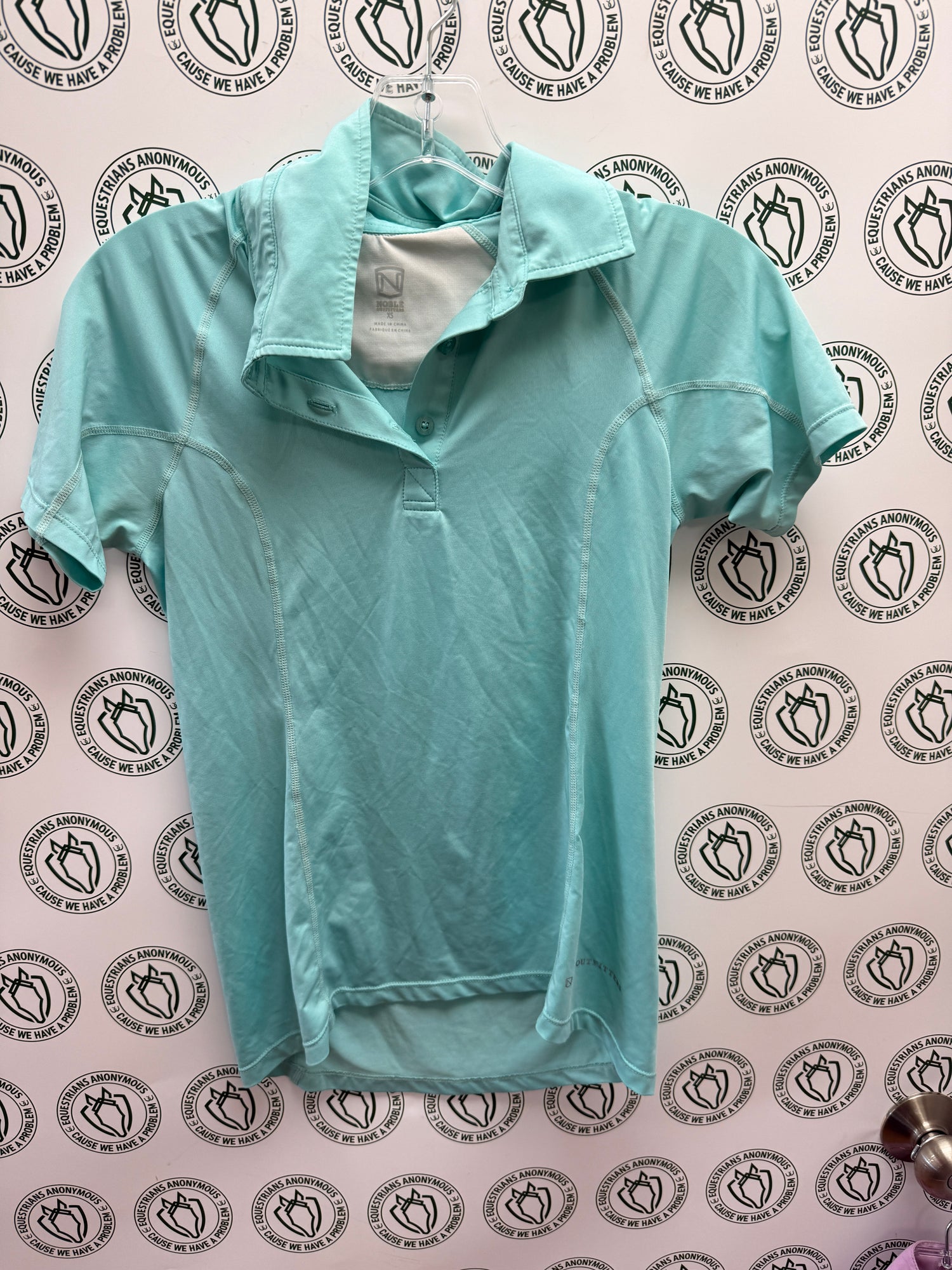 XS Women's Noble Short Sleeve sun shirt Seafoam green