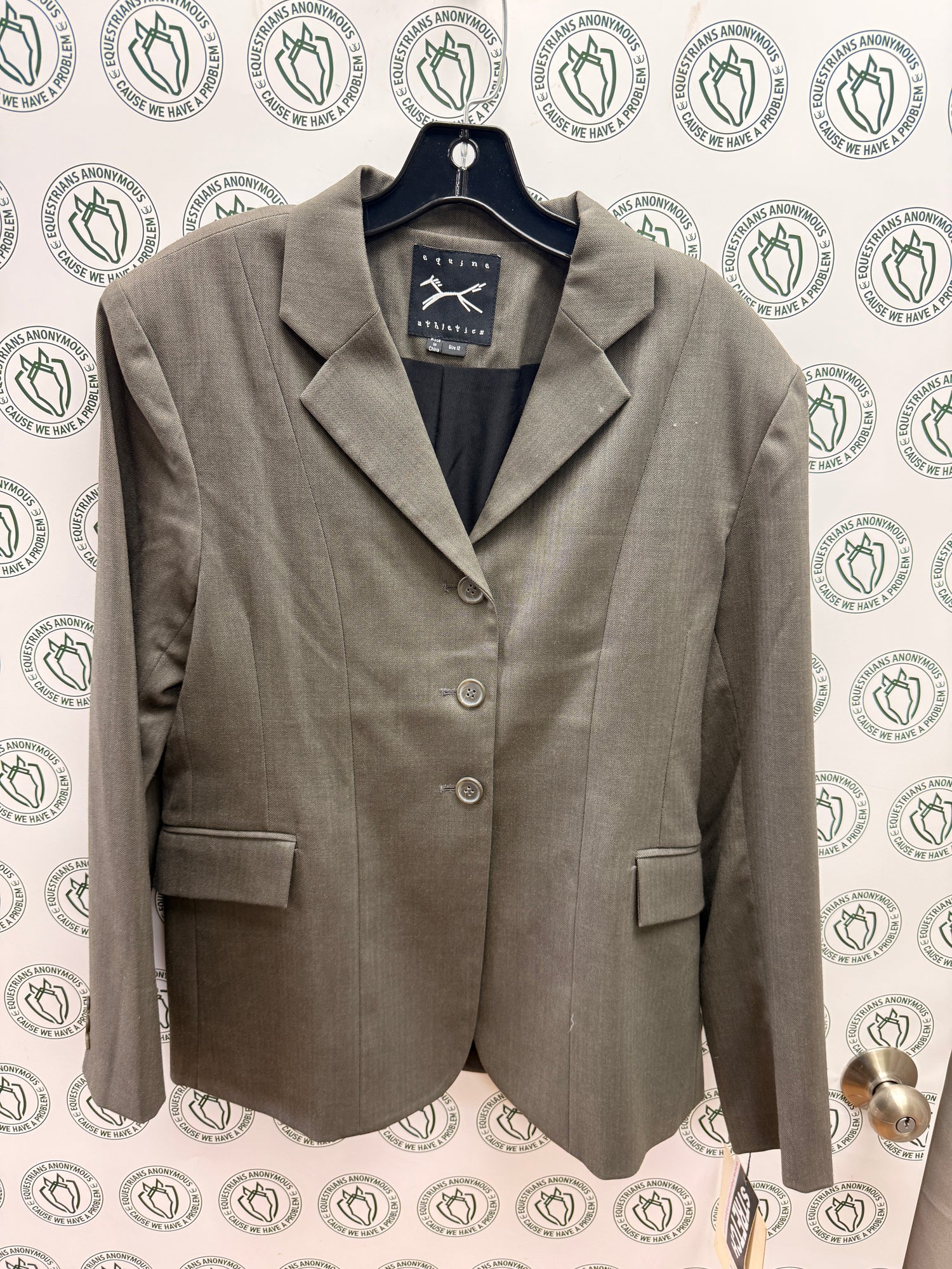 12 women's Eq. Athletics Show Coat NWT Bronze