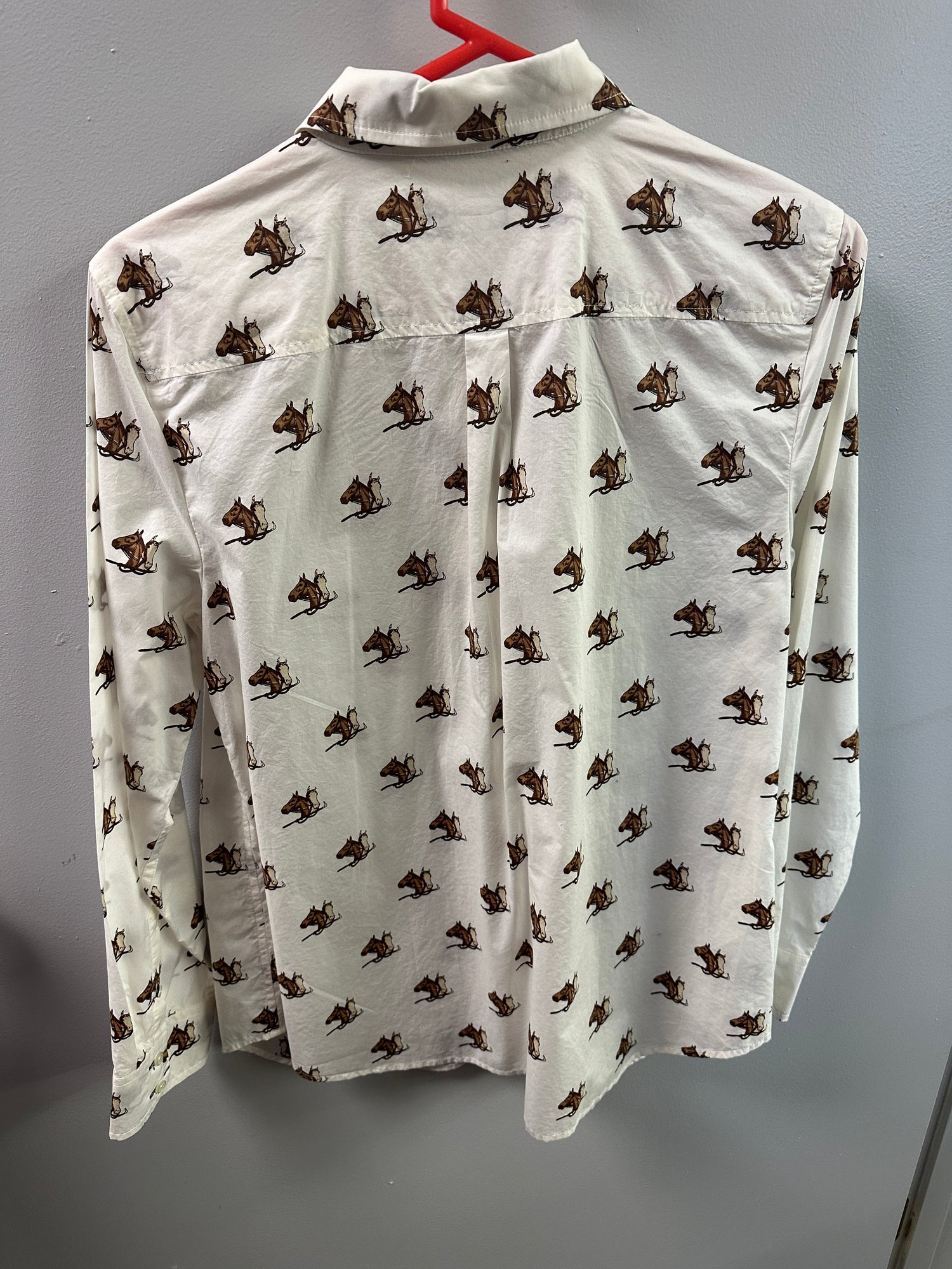 Women's Talbots "Horse" Blouse Misses size Medium