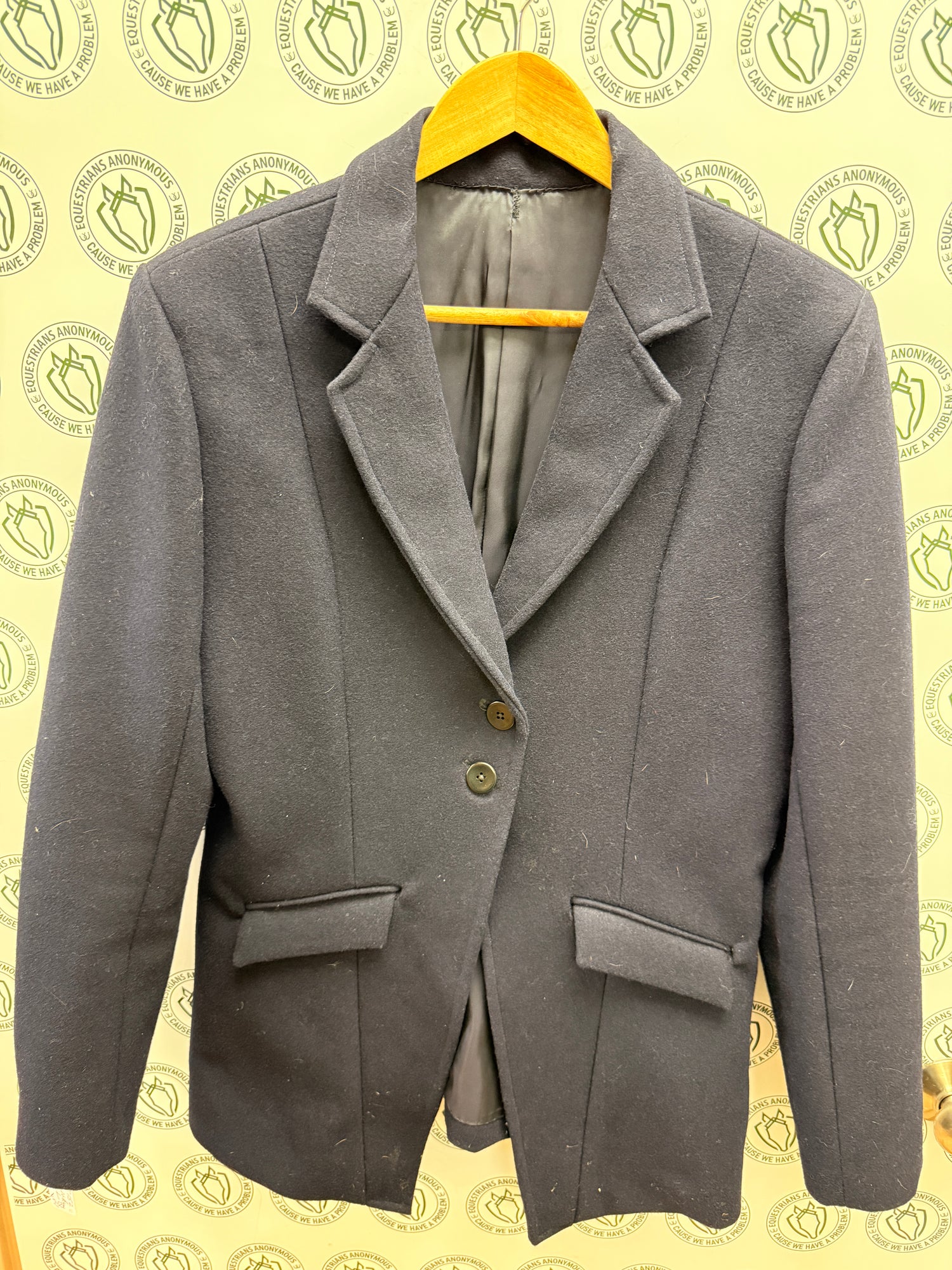 38 Bespoke Navy Melton type Fox Hunting coat