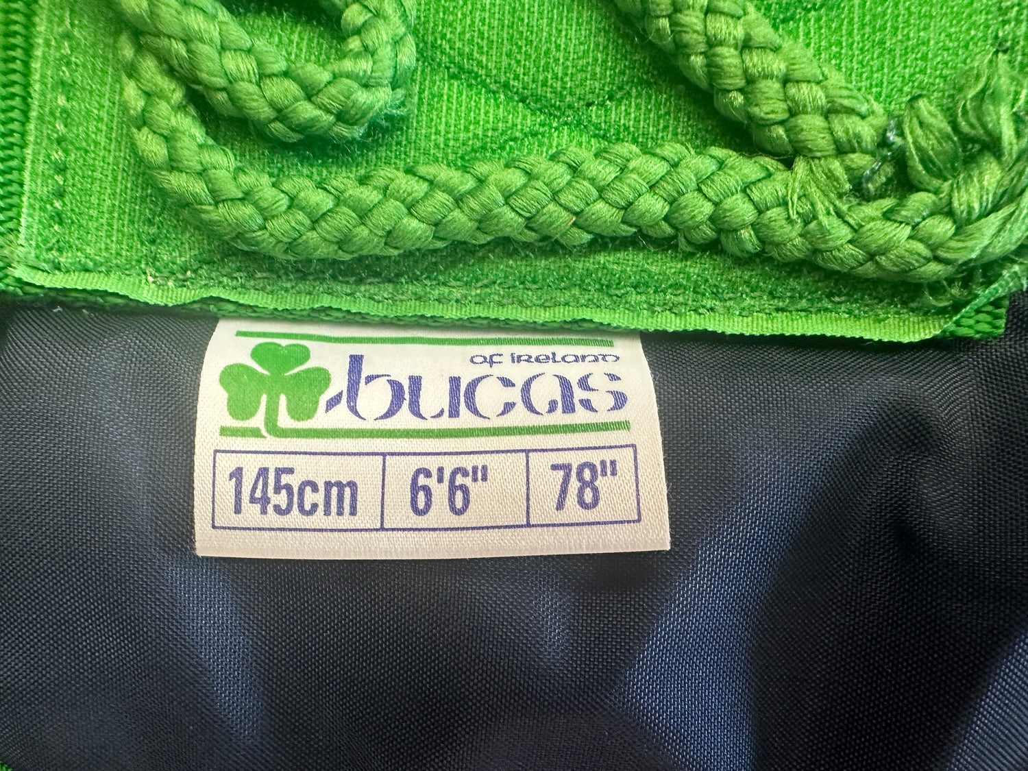 Bucas Quilted Stable Blanket Navy / Green