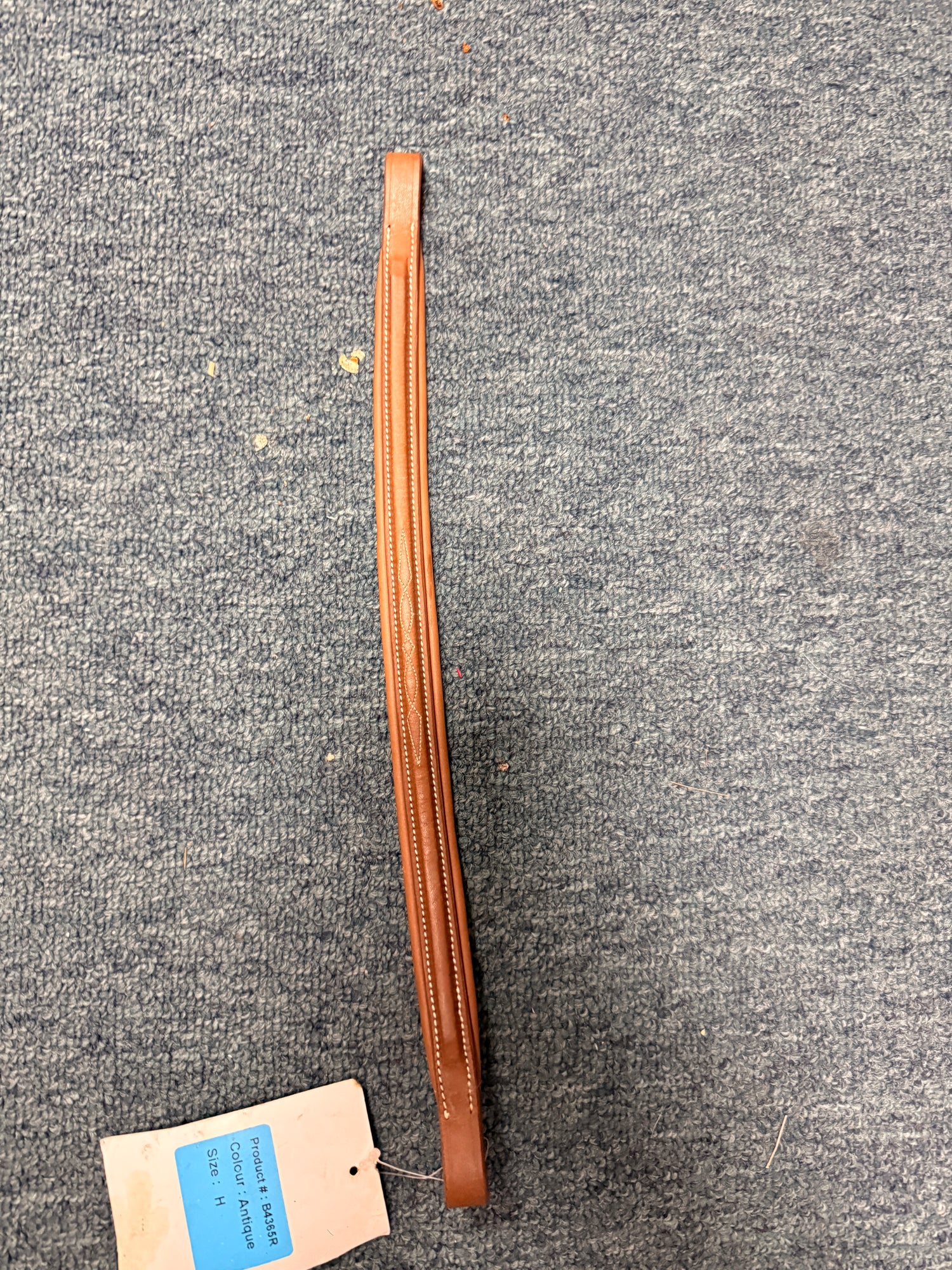 16" horse size Antique brown brow band