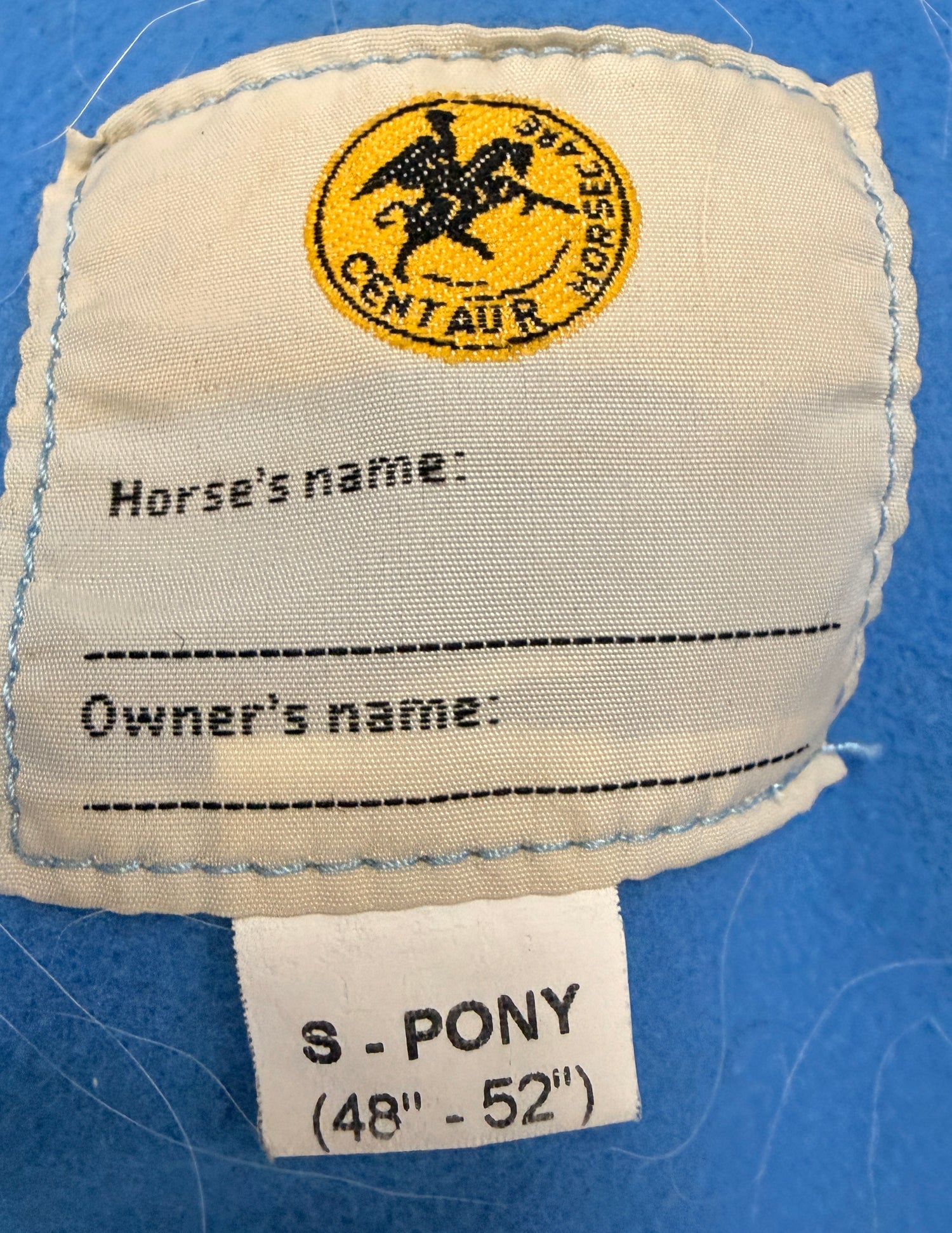 48" - 52" small pony light blue cooler