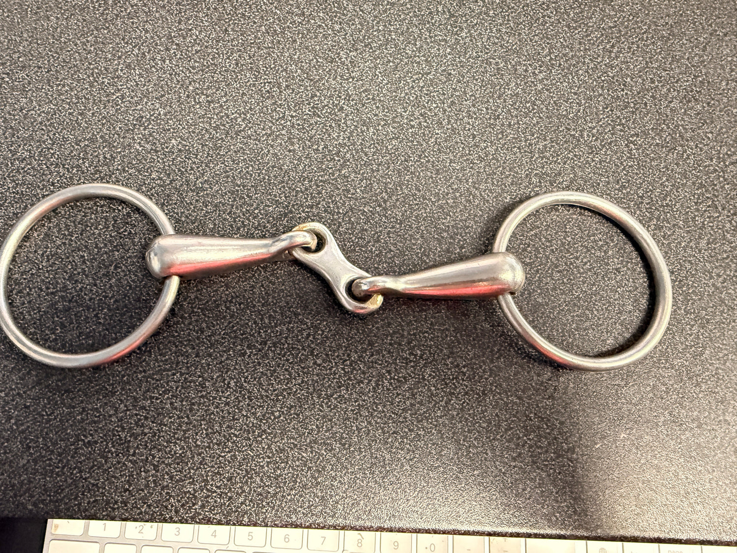 5.5" Loose Ring Double Jointed Dog Bone Horse Bit