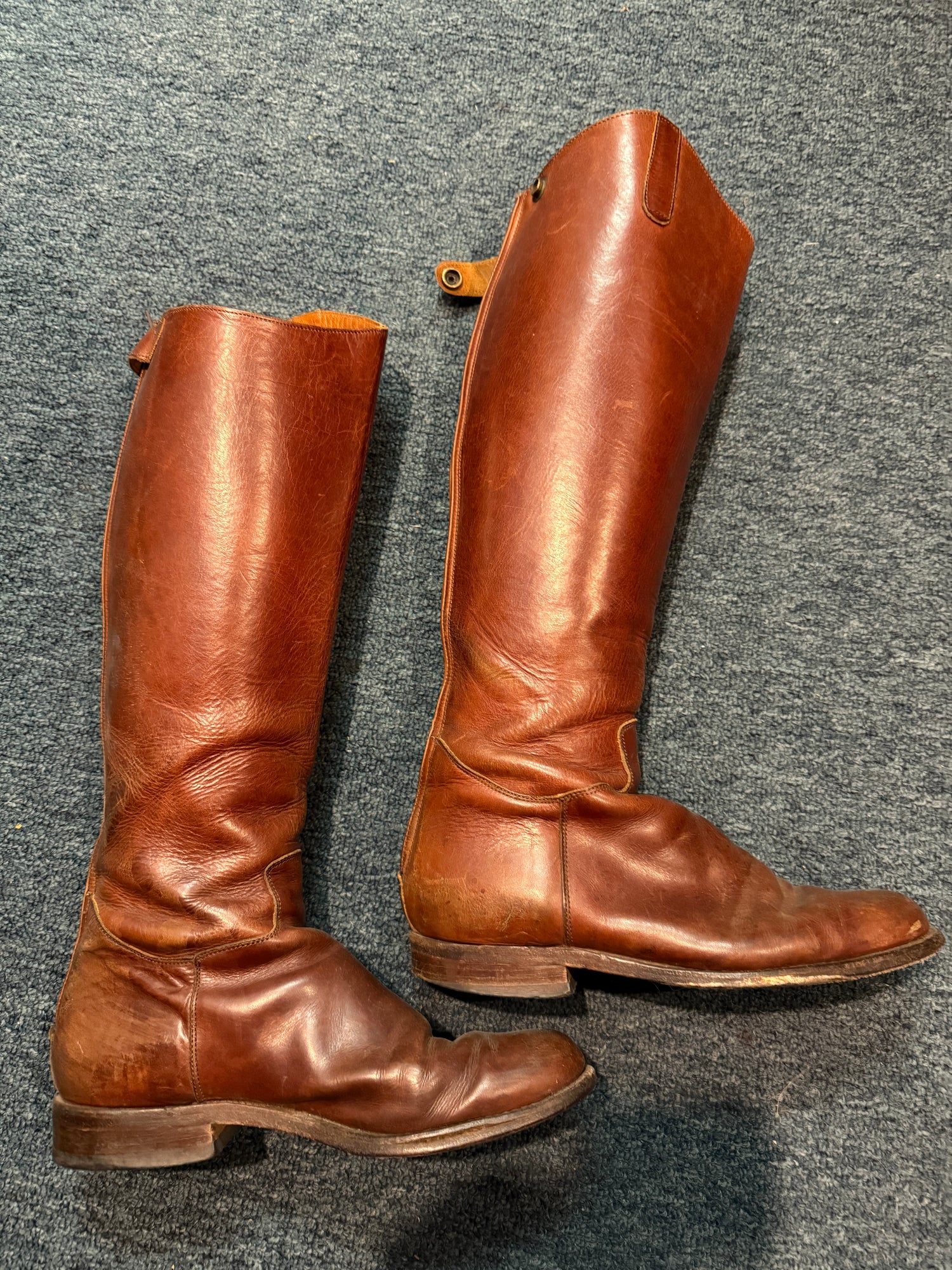 8 Men's Brown Dress hunt Boots w/ zippers