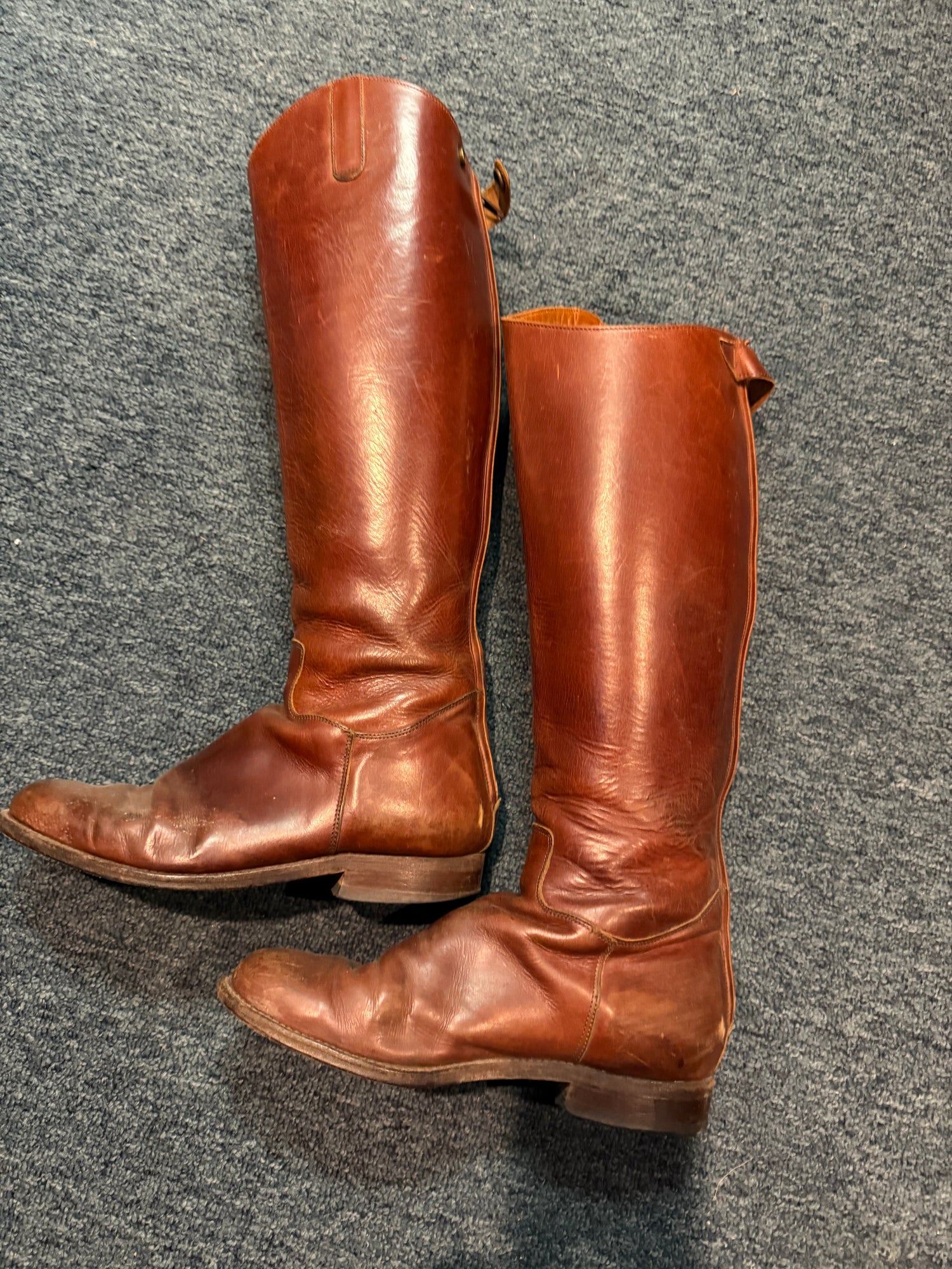 8 Men's Brown Dress hunt Boots w/ zippers