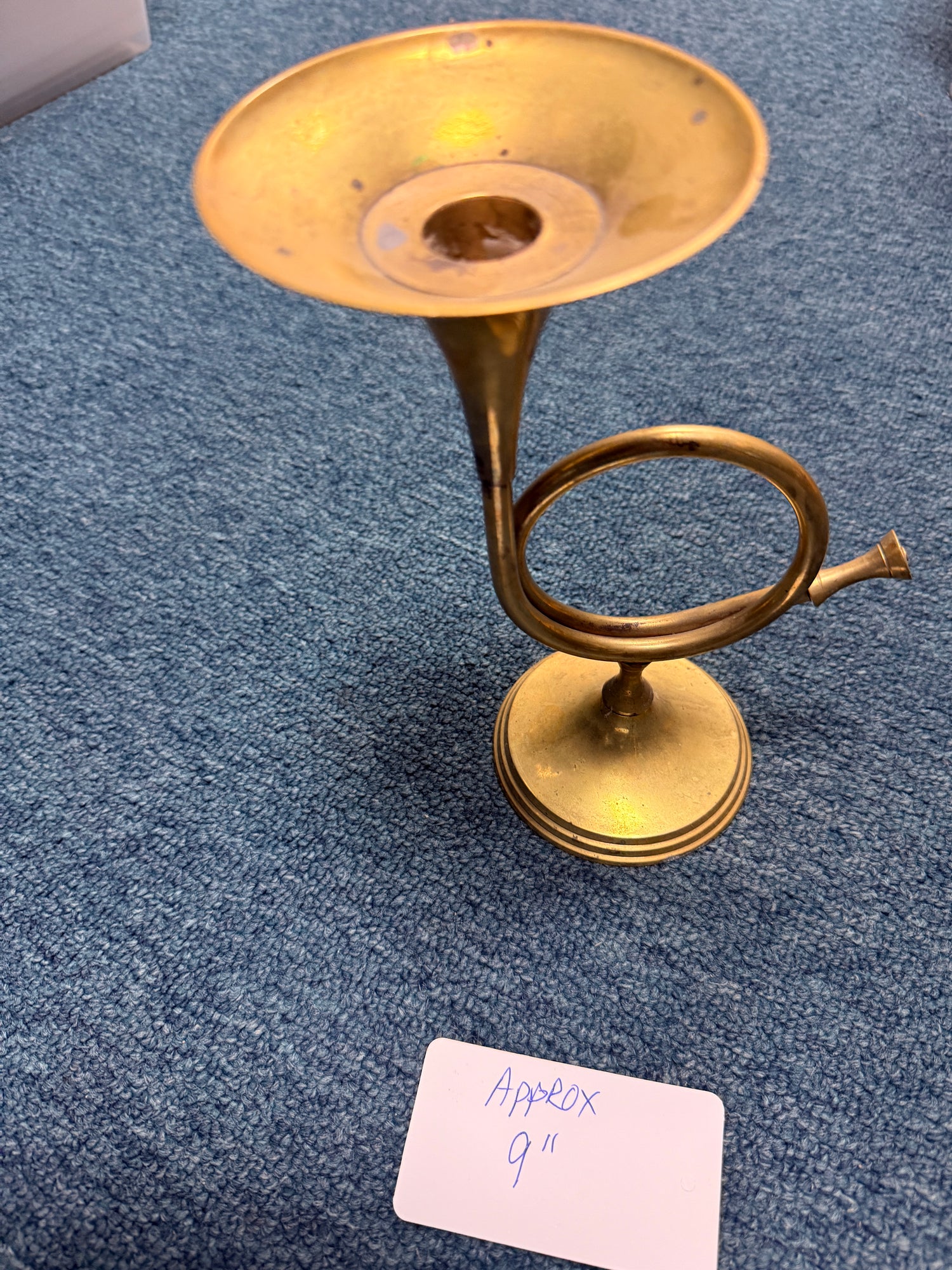 Brass Horn Candle holders assorted