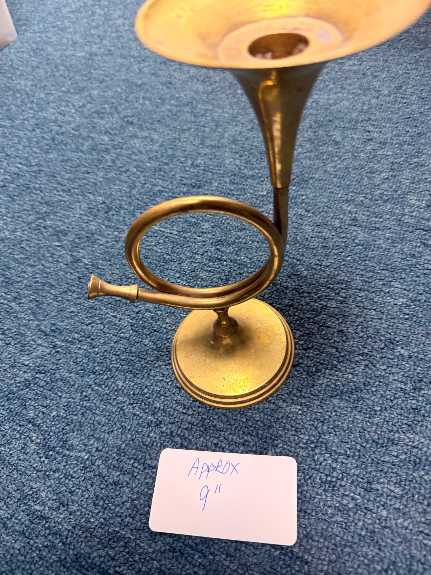 Brass Horn Candle holders assorted