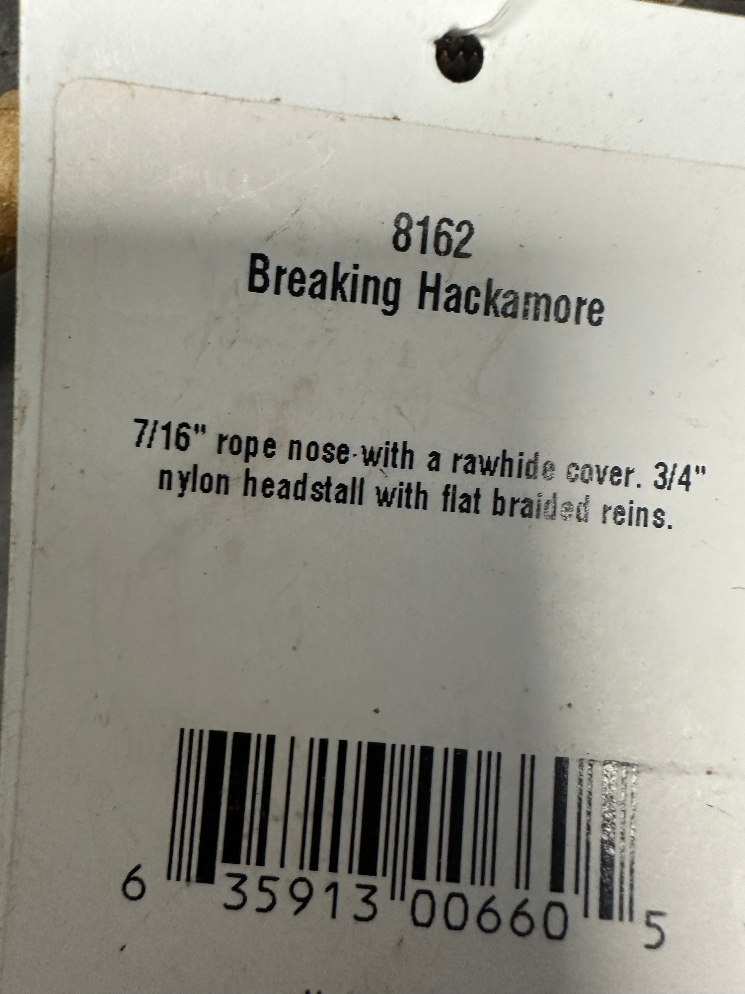 Breaking Hackamore