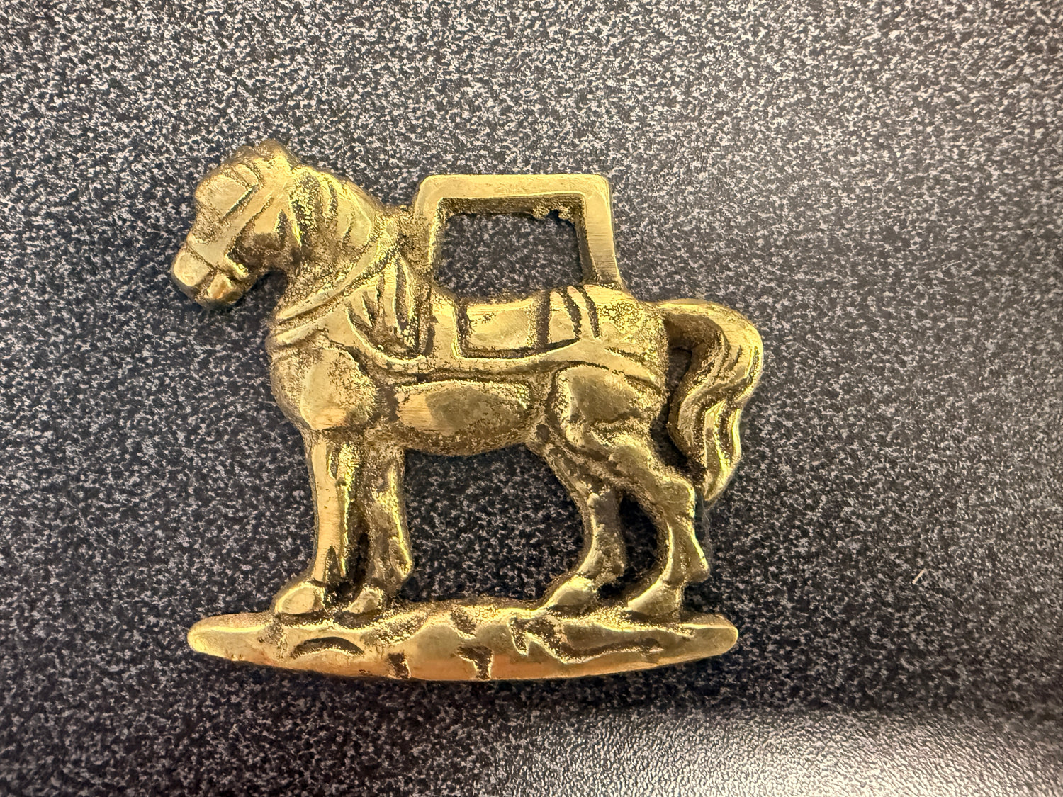 Antique Harness Brass of draft horse medallions