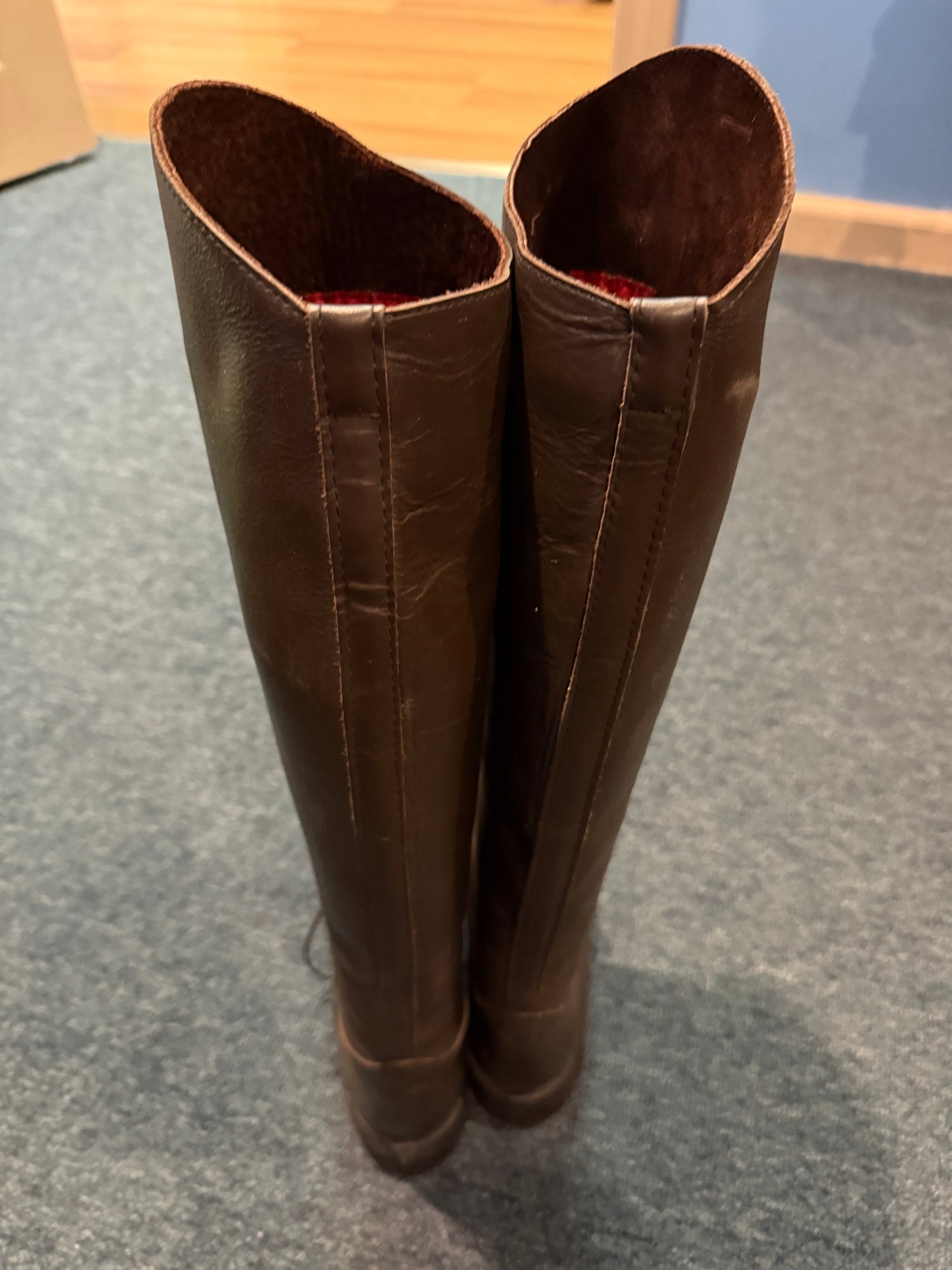 8 Women's Custom Chocolate Brown Field  Boots