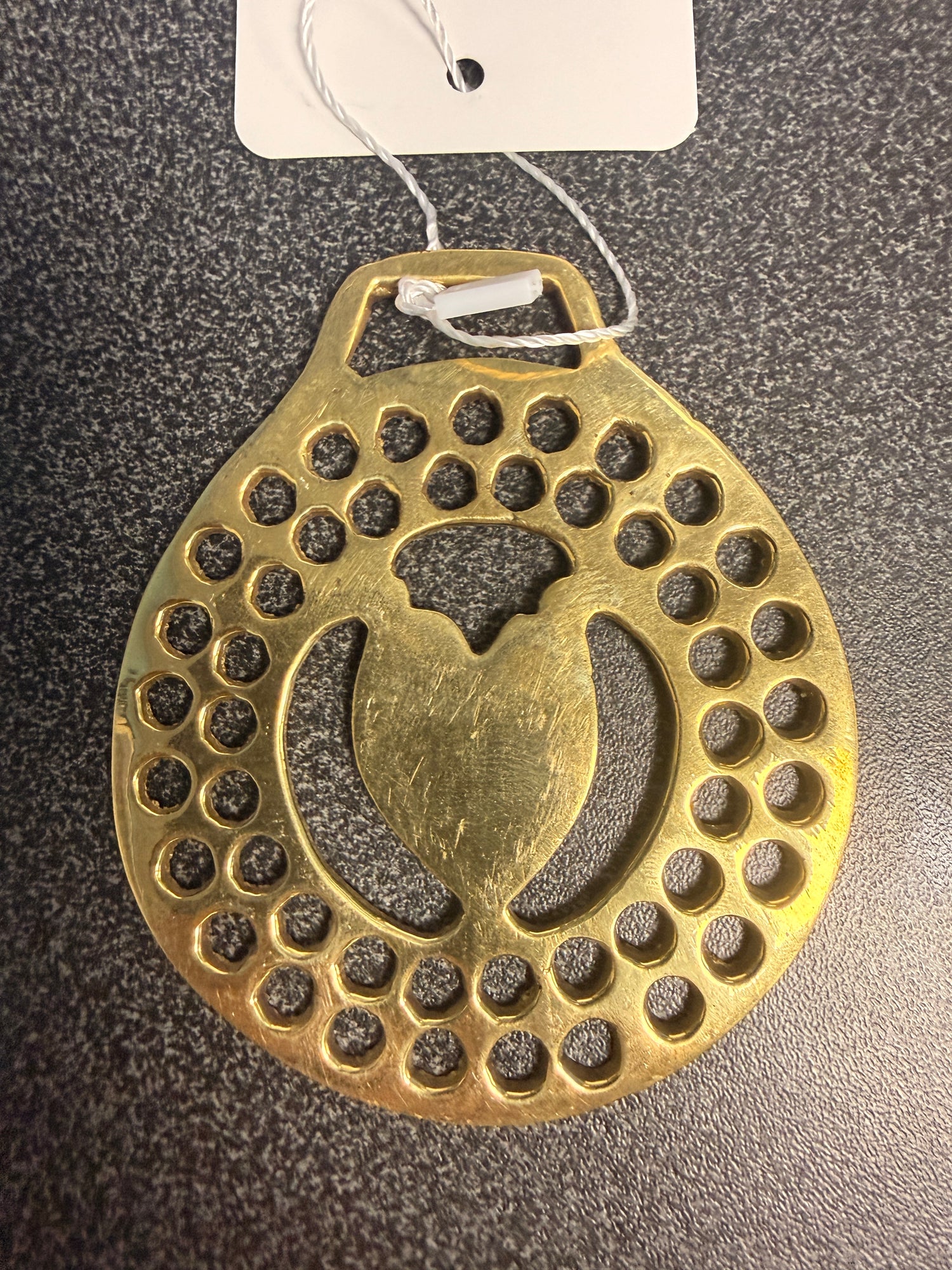 Antique Harness Brass of  horse head w Mane medallions
